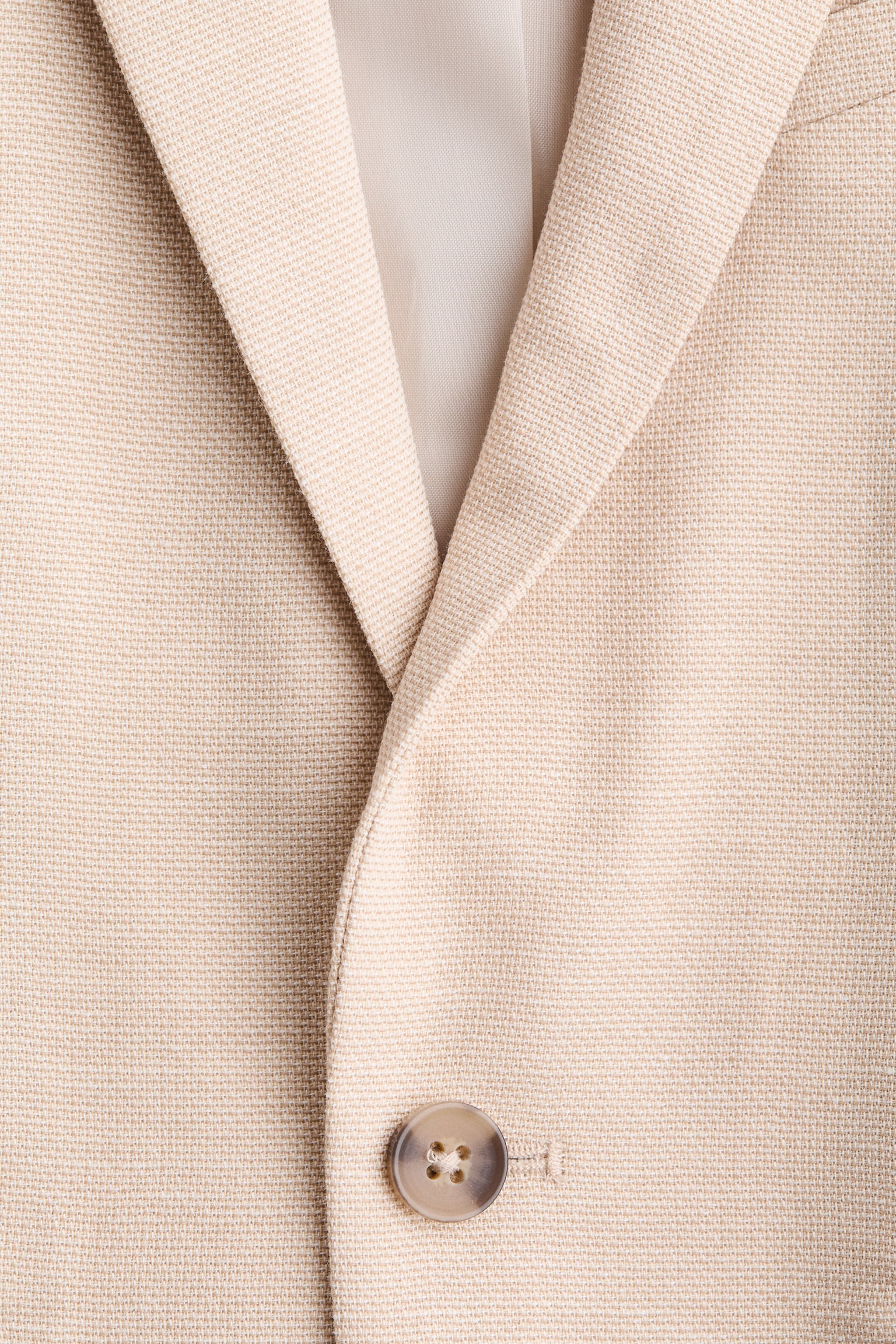 Single-breasted jacket - Light beige/Navy blue/Brown/Brown/Checked/Light greige - 2