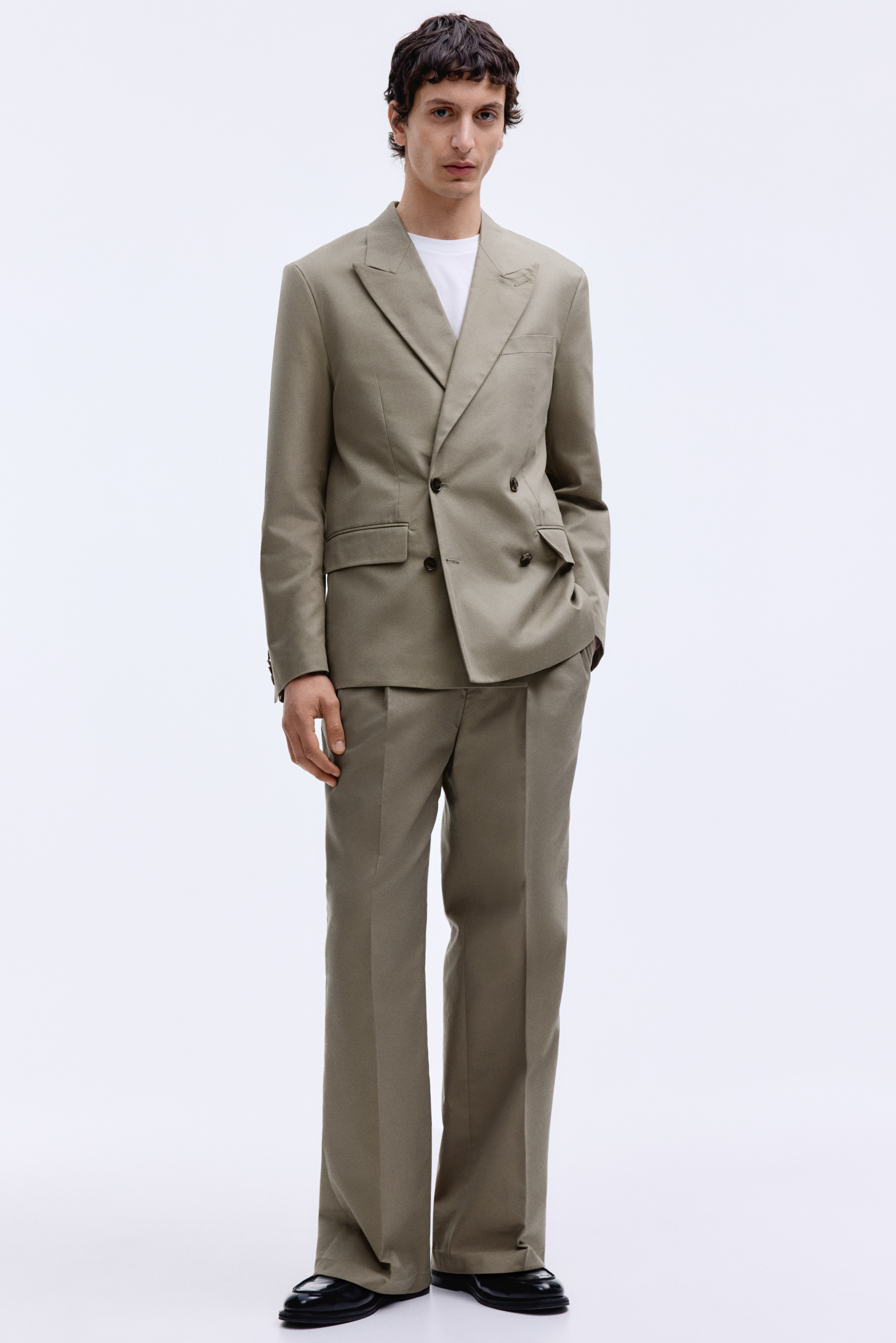 Κομψό παντελόνι Loose Fit - Χακί/Καφέ/Μαύρο