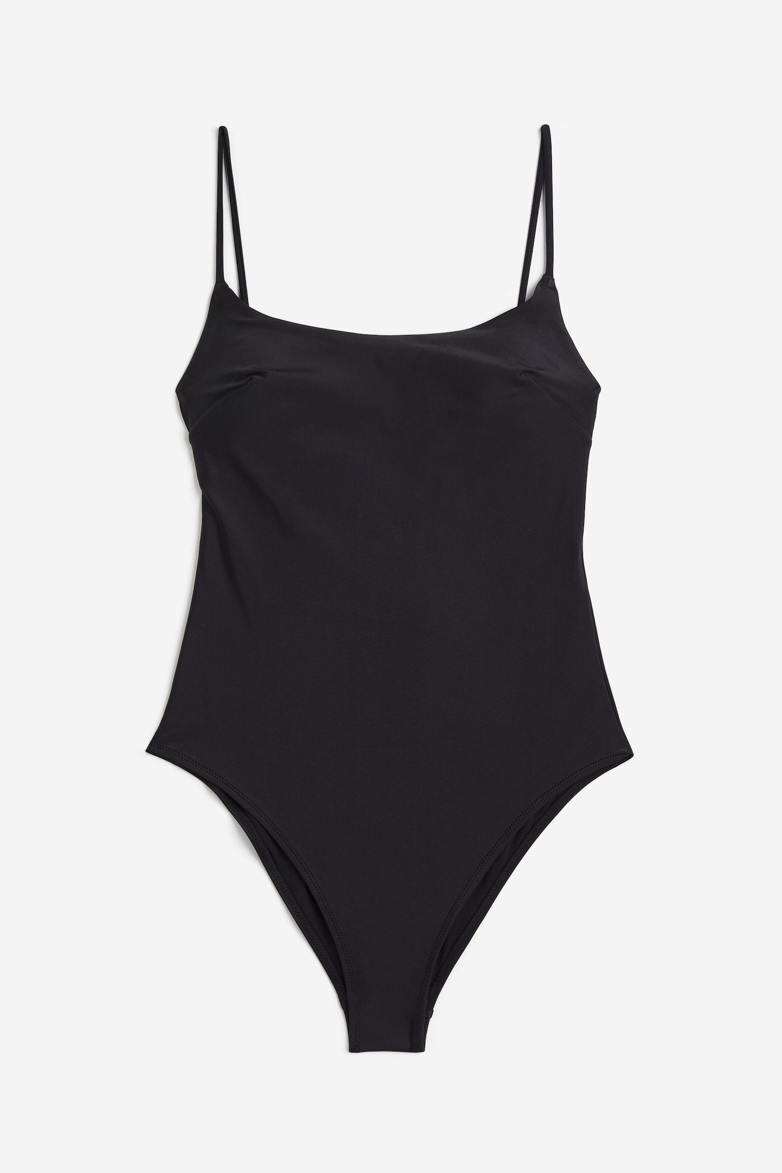 Padded-cup swimsuit - Black - 1