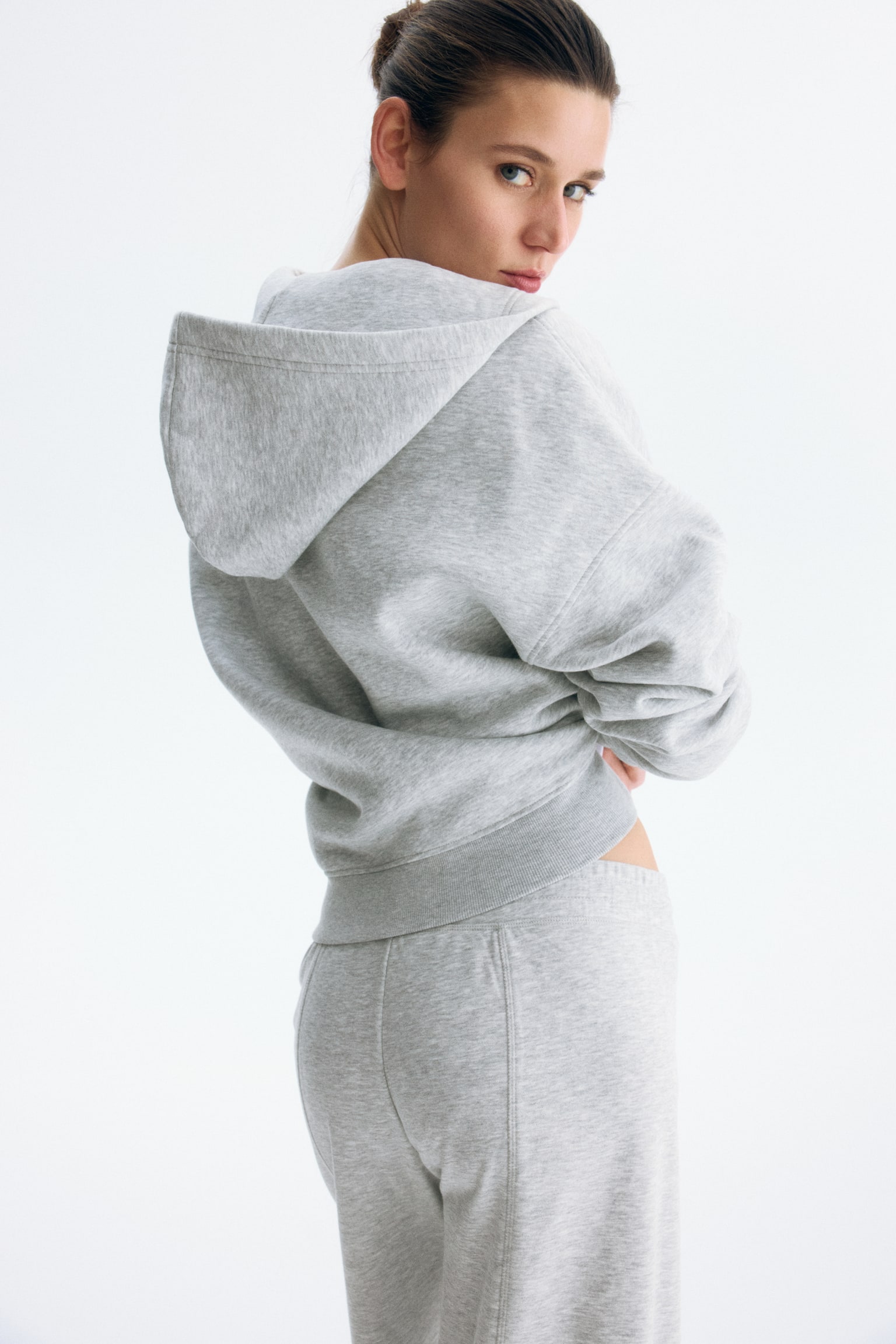 Zip-through hoodie - Light grey marl/Dark red/Navy blue/Dark mole/Black/Light blue/Grey marl - 5