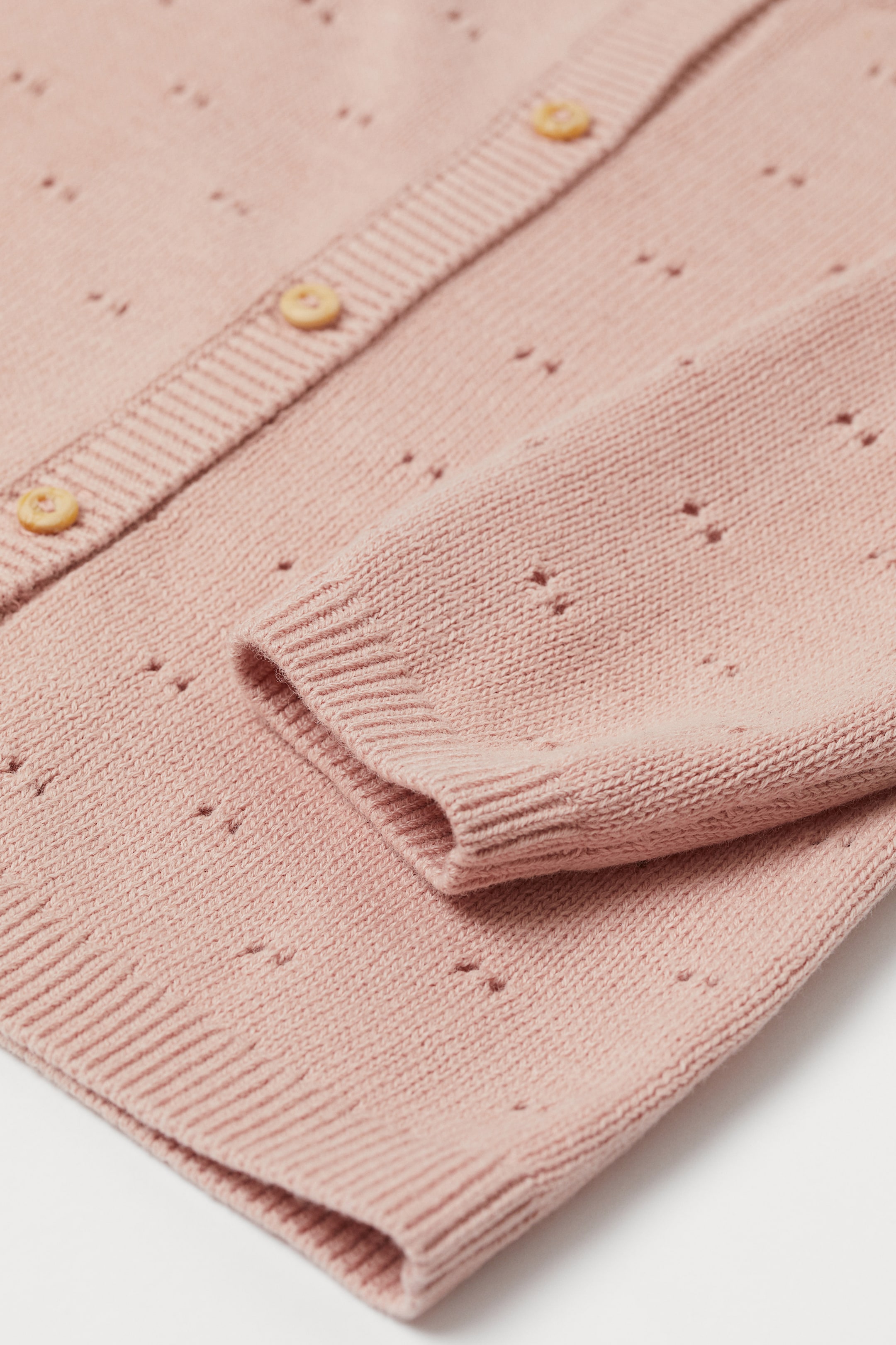 View larger image: Pointelle cotton cardigan - Powder pink - Kids | H&M IE 3