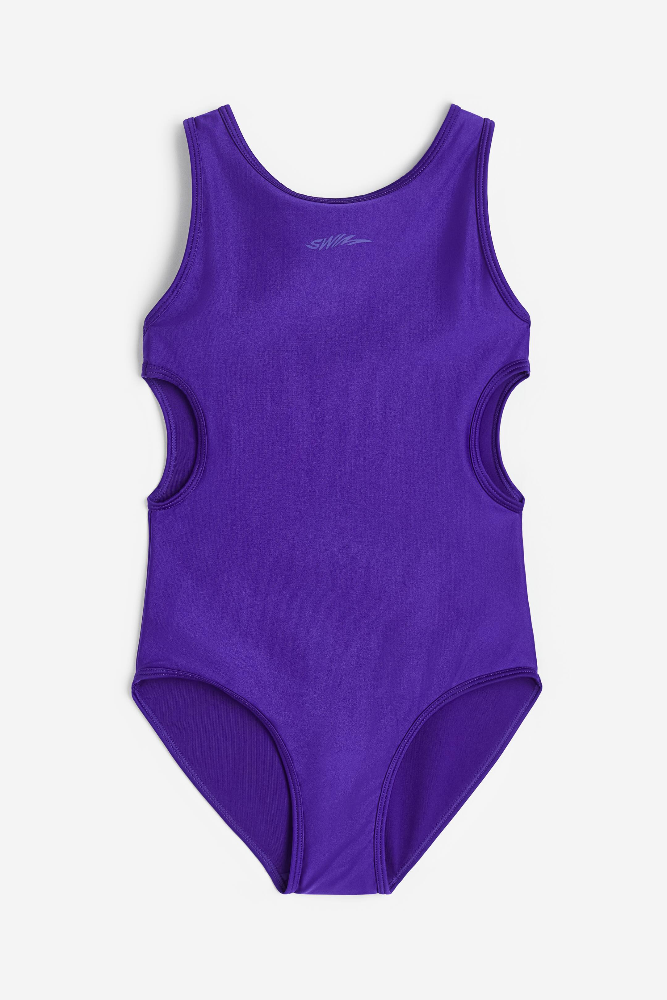 View larger image: Cut-out swimsuit - Dark purple/Swim - Kids | H&M 1