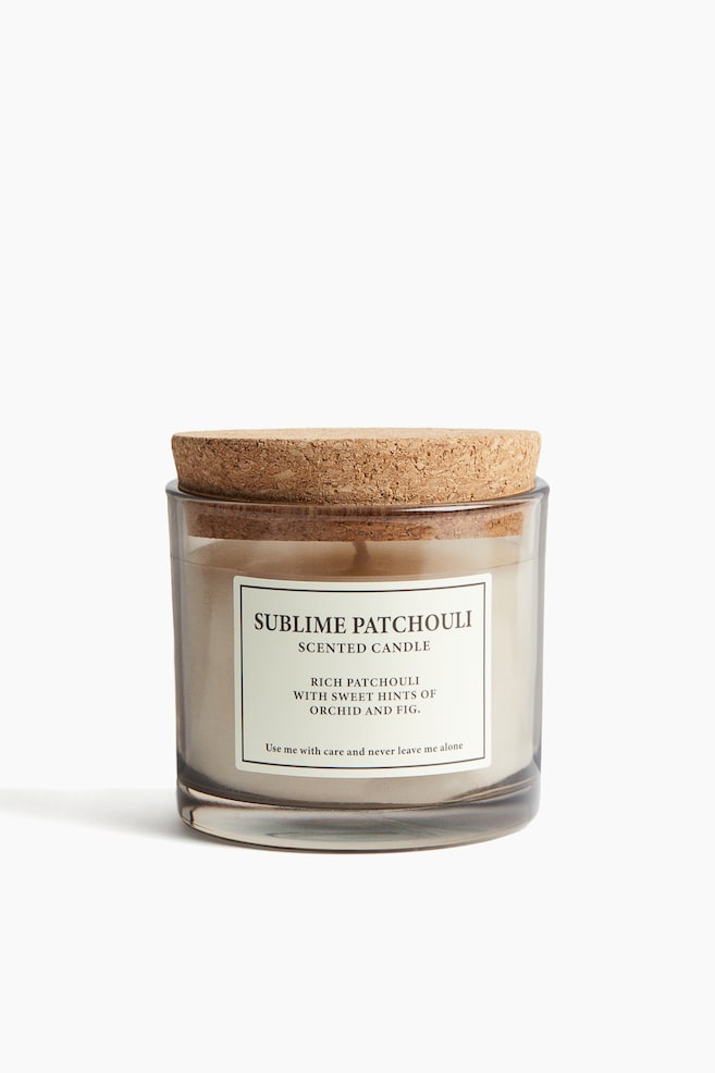 フレグランスキャンドル コルクふた付き - Sublime Patchouli/Rich Mahogany/Sundried Linen - 1
