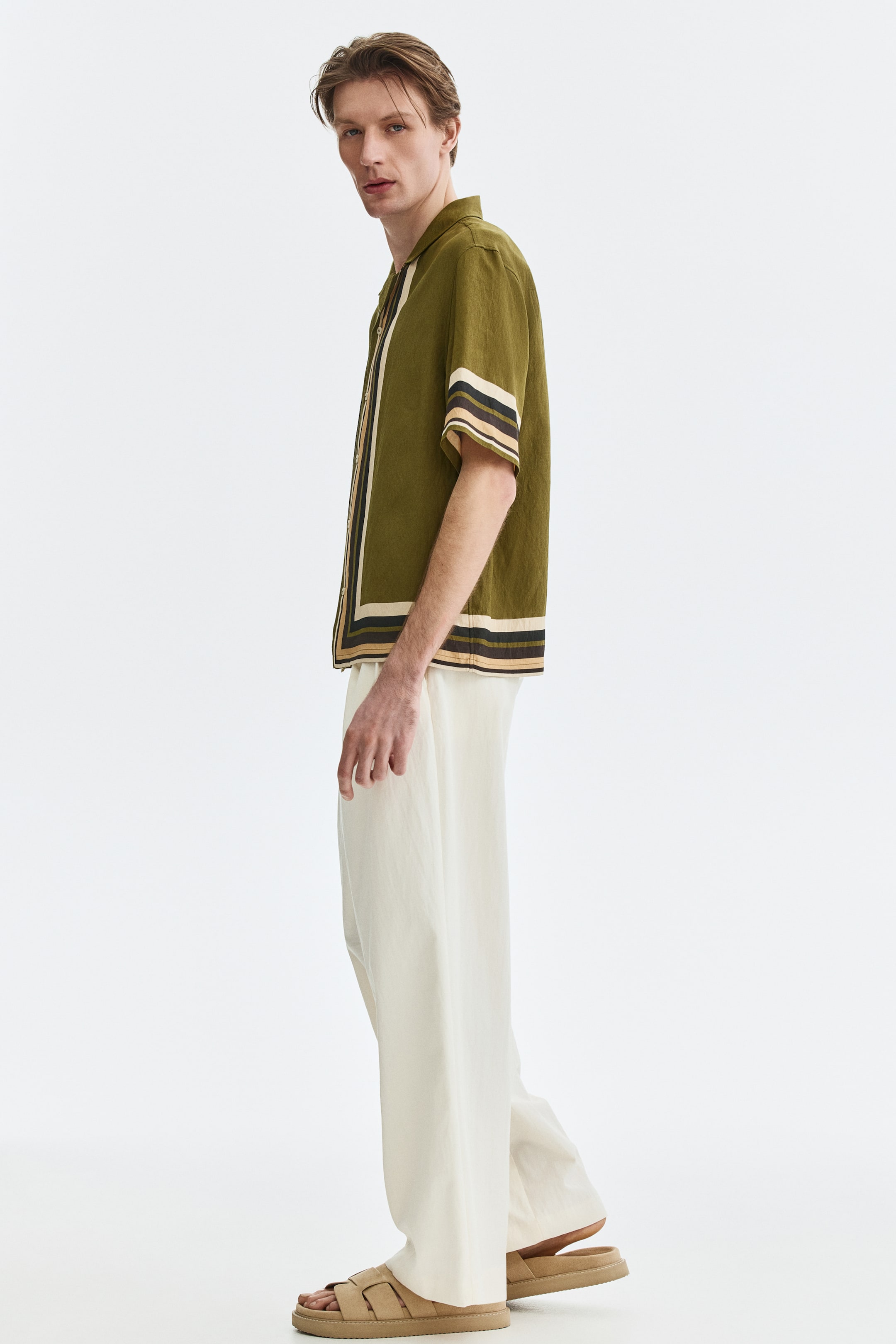 Мужские рубашки H&M Relaxed-Fit Resort Shirt — фото 7