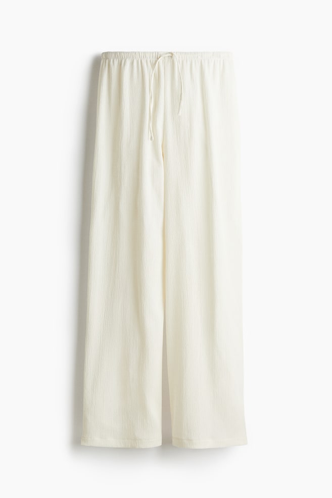 Pants with Drawstring - White - 1