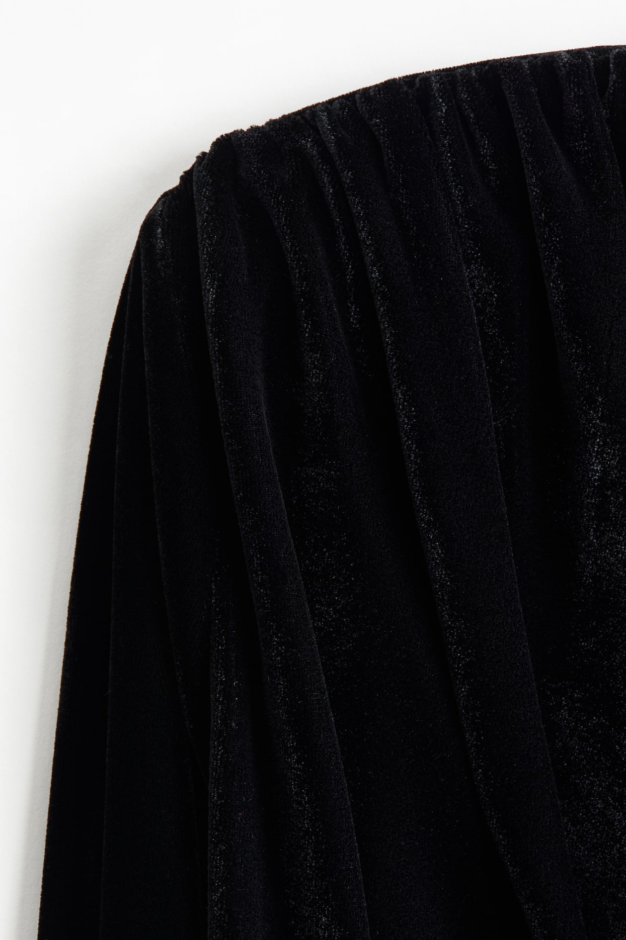 Draped Velour Mini Dress - image 3