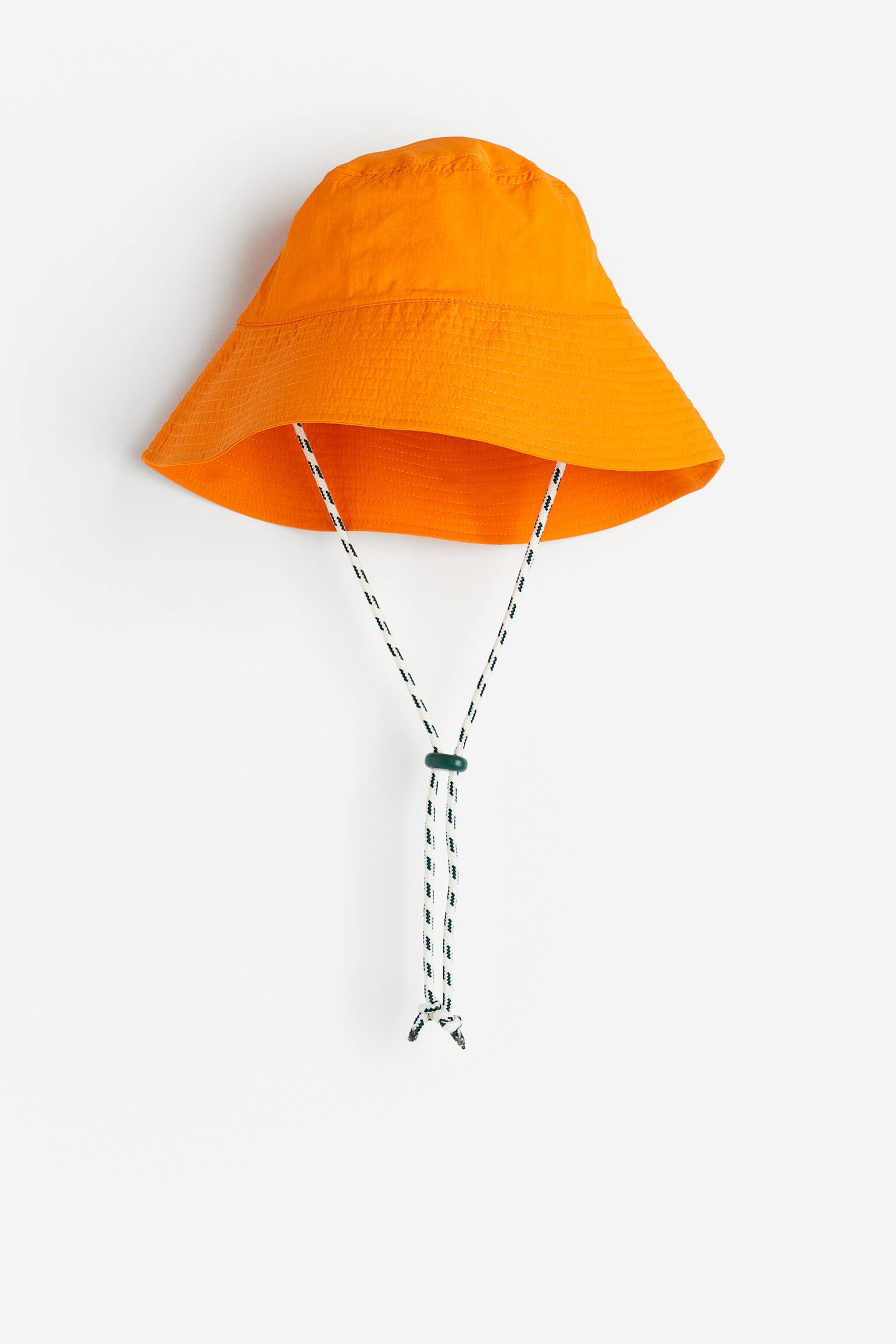 Chin Strap Bucket Hat - Orange - 1