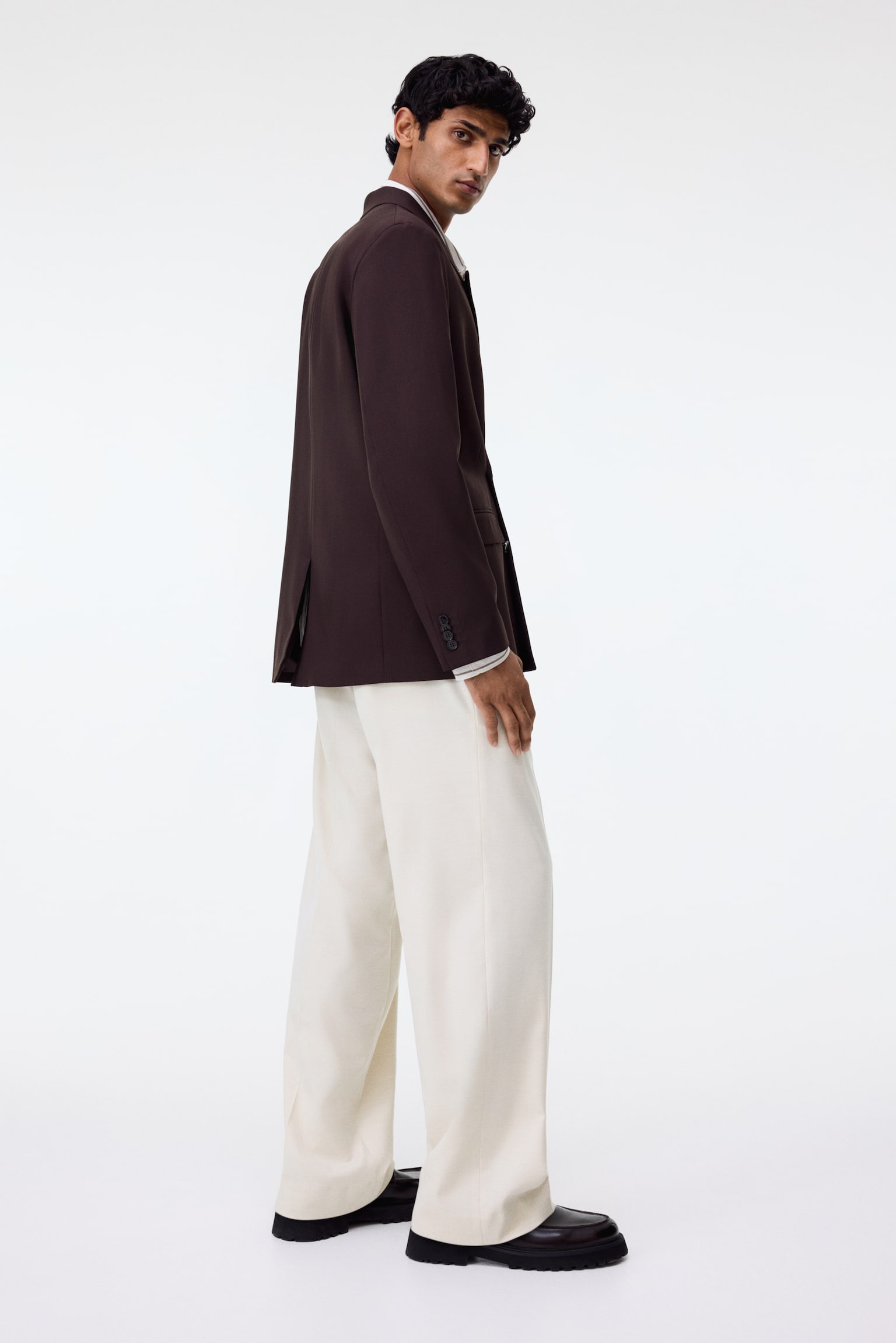 Relaxed Fit Trousers - White/Navy blue/Beige/Black - 7