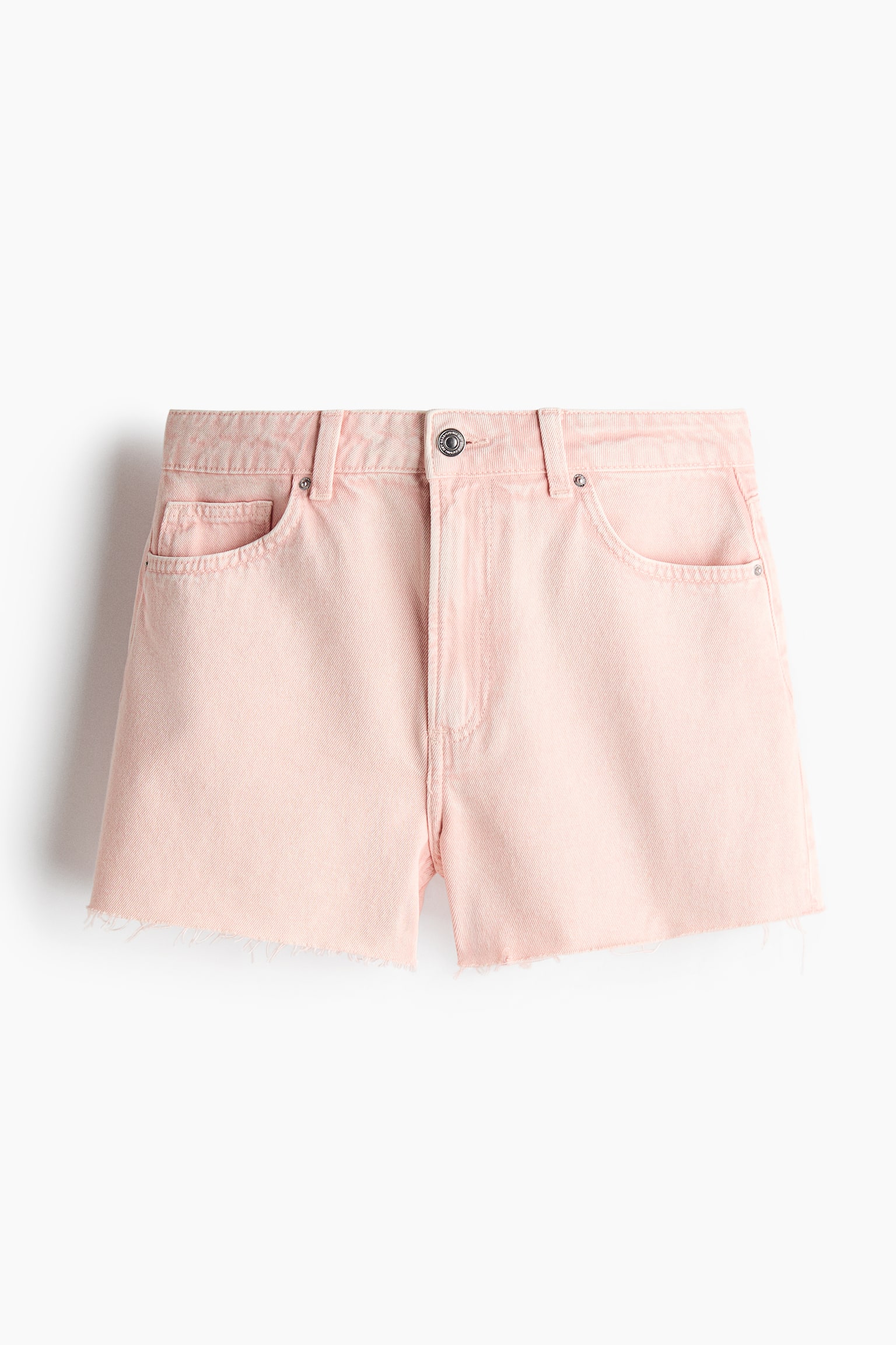 Raw-edge denim shorts - Light pink/Light denim blue/Light denim blue/Light gray/Denim blue/Cream - 1