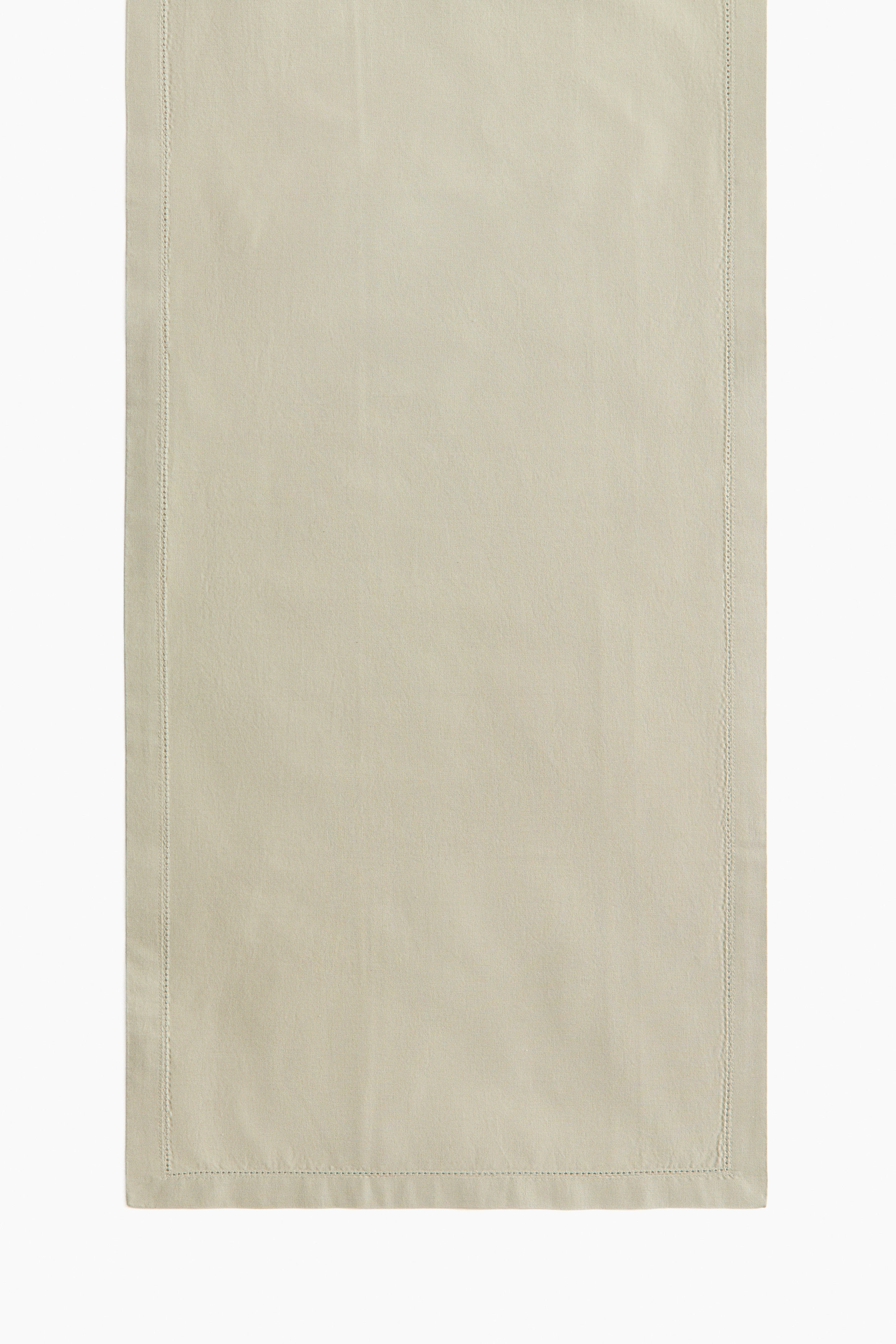 Cotton table runner - Light khaki green/Light beige/White/Light pink