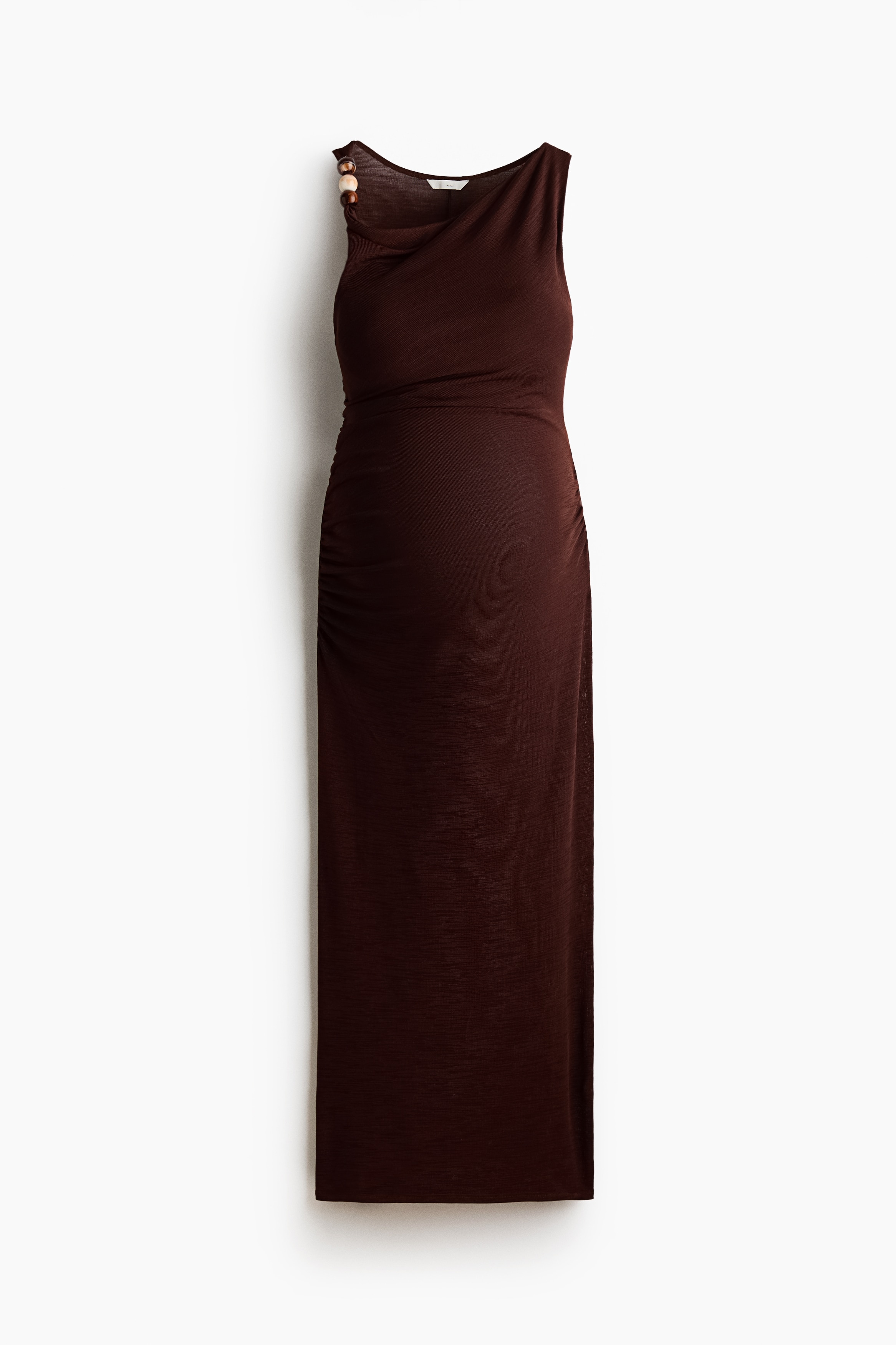 MAMA Vestido con escote drapeado y cuentasAuxiliar
