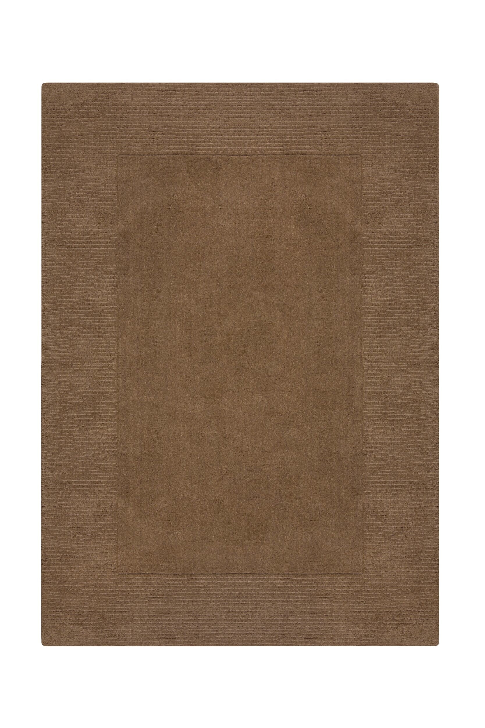 Textured Border -matto - Ruskea/Vihreä/Luonnonvärinen