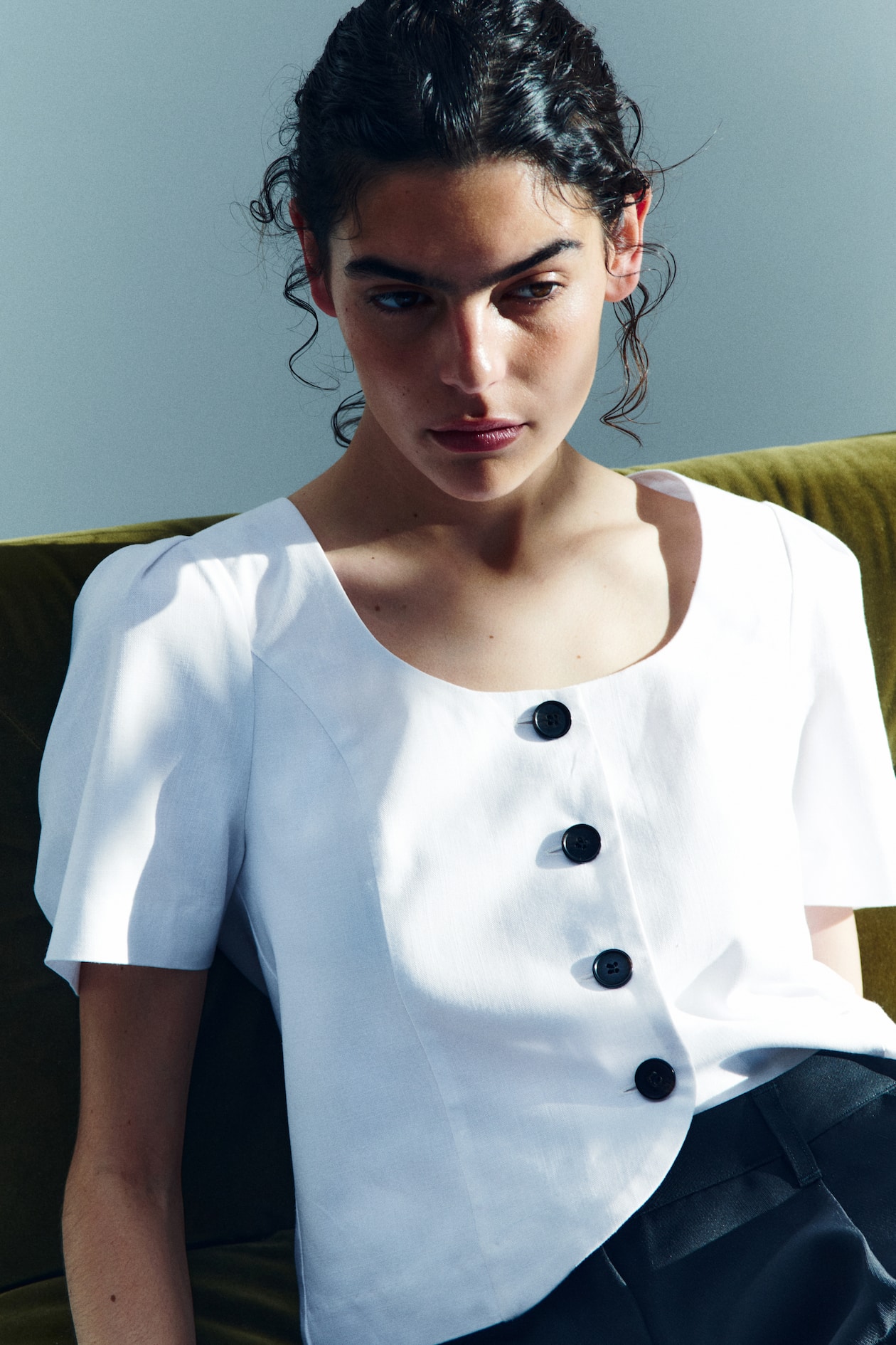 Scoop-Neck Blouse - image 2