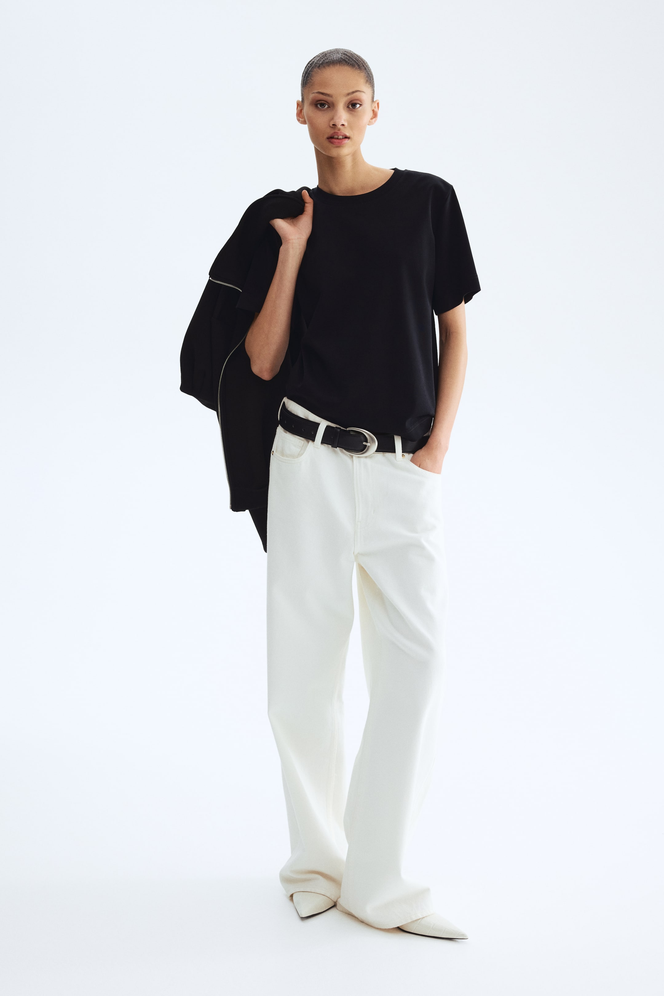 Женские футболки H&M Pima Cotton T-Shirt — фото 4