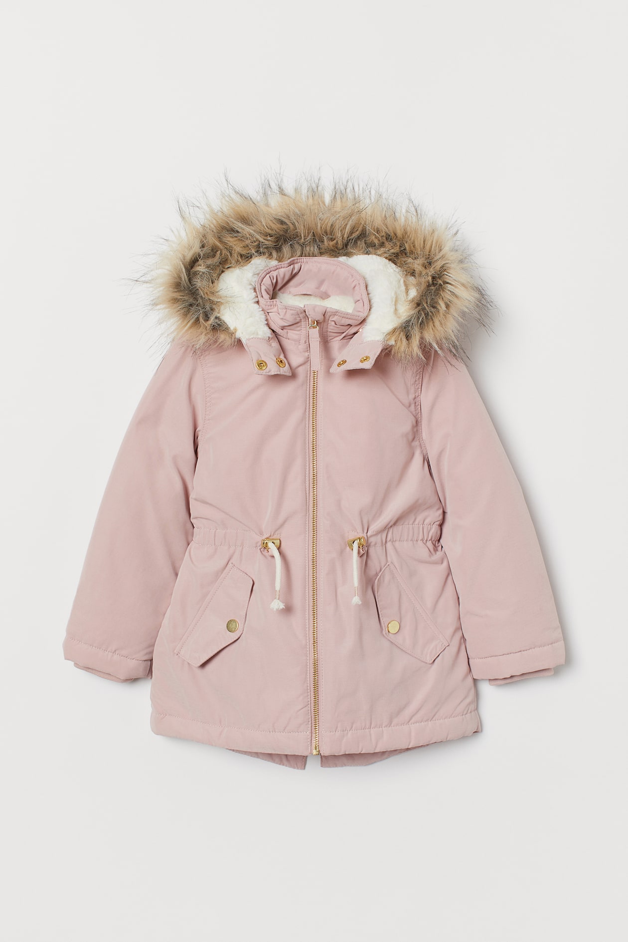 Padded parka - Long sleeve - Light pink - Kids | H&M GB