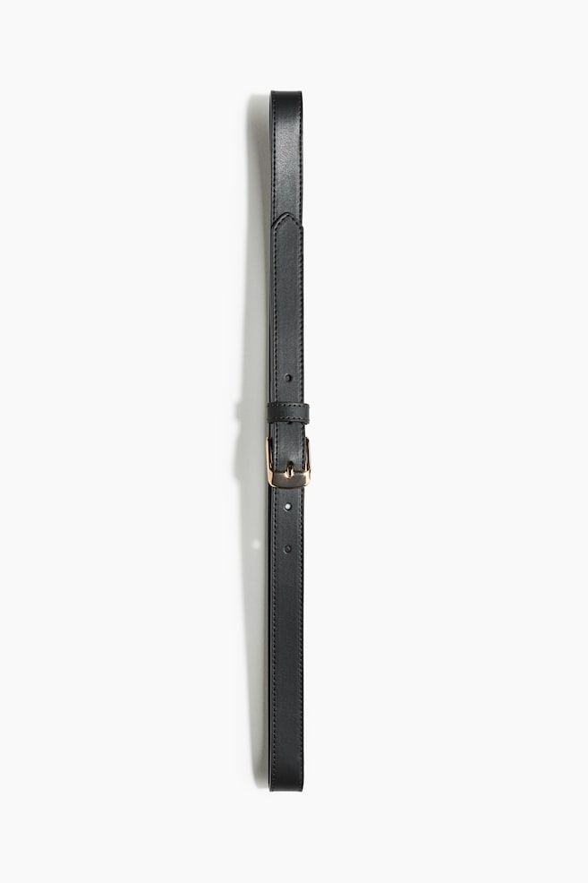 Bælte i spaltlæder - Mørkegrøn - 1
