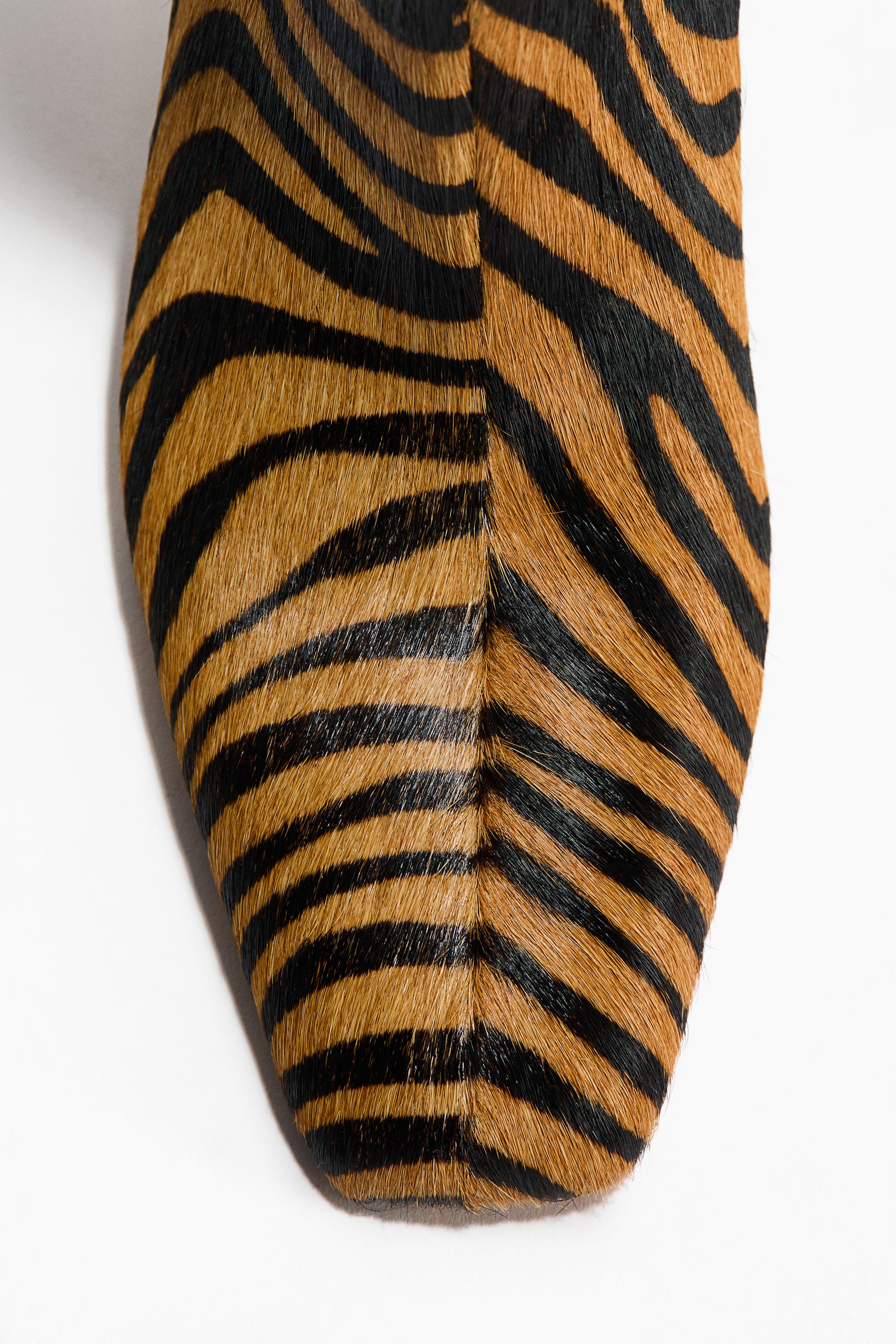 拡大画像を表示: Leather ankle boots - ベージュ／ゼブラプリント - レディース | H&M JP 7