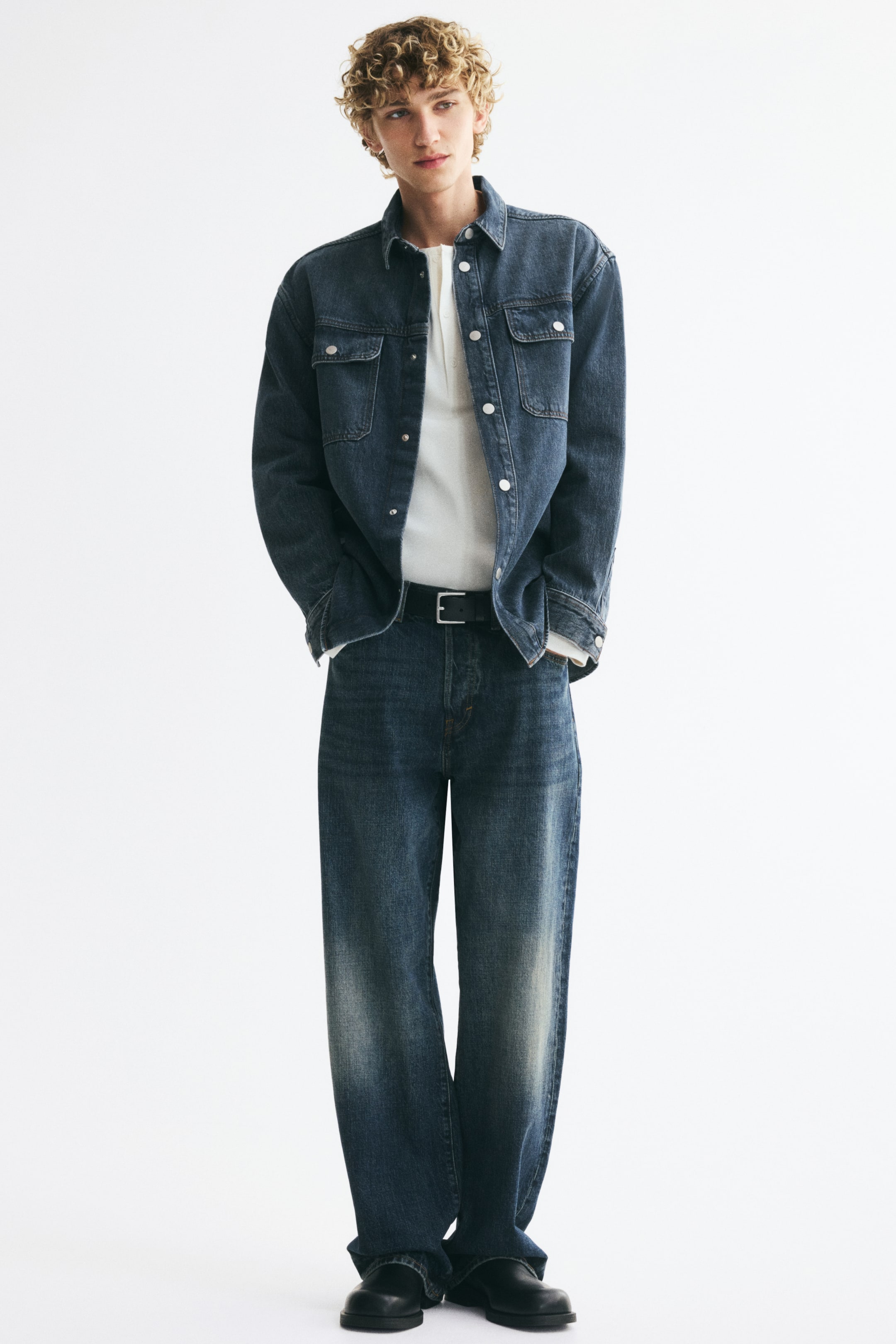 Cotton Denim Overshirt