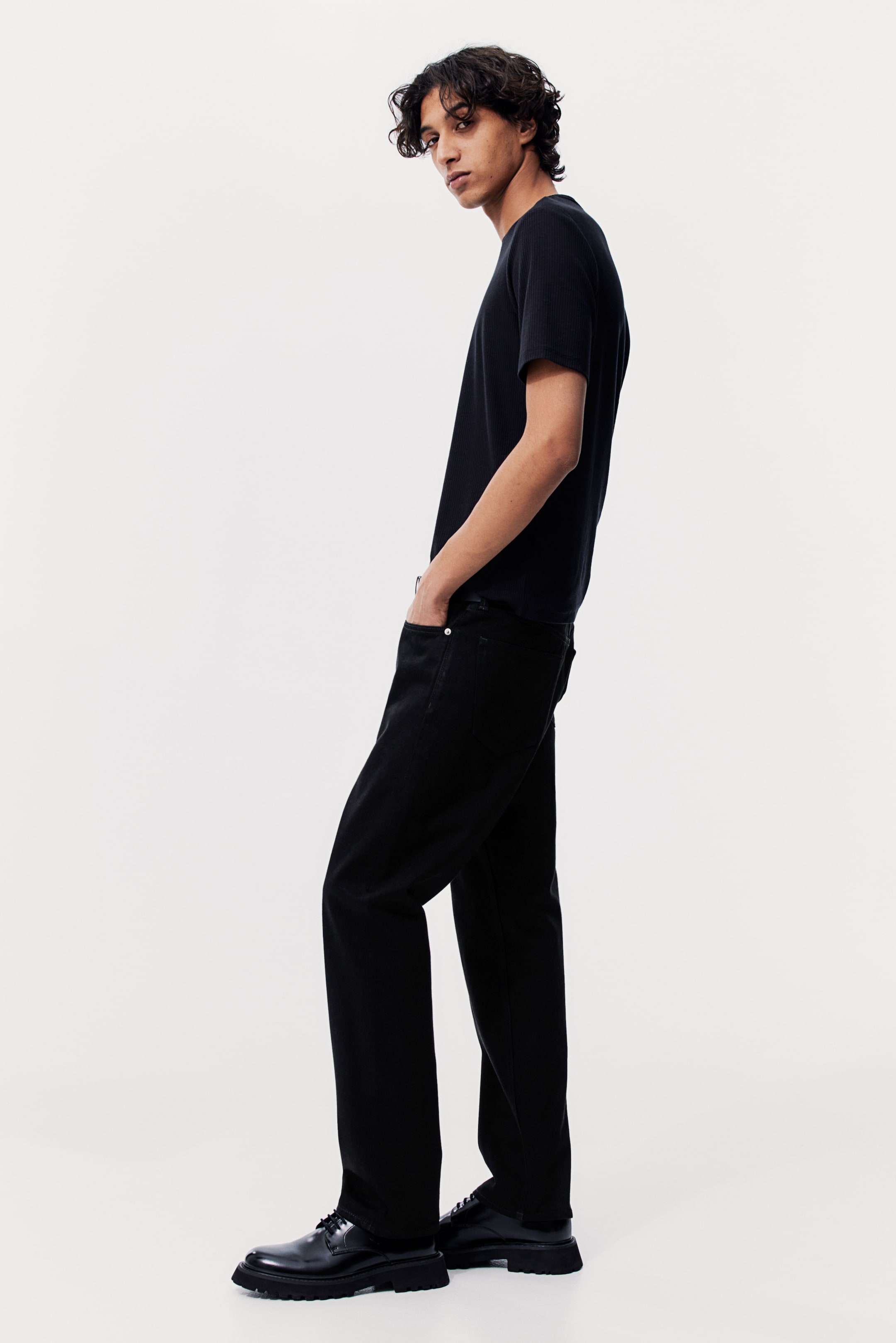 Relaxed Jeans - Black - Men | H&M GB 2