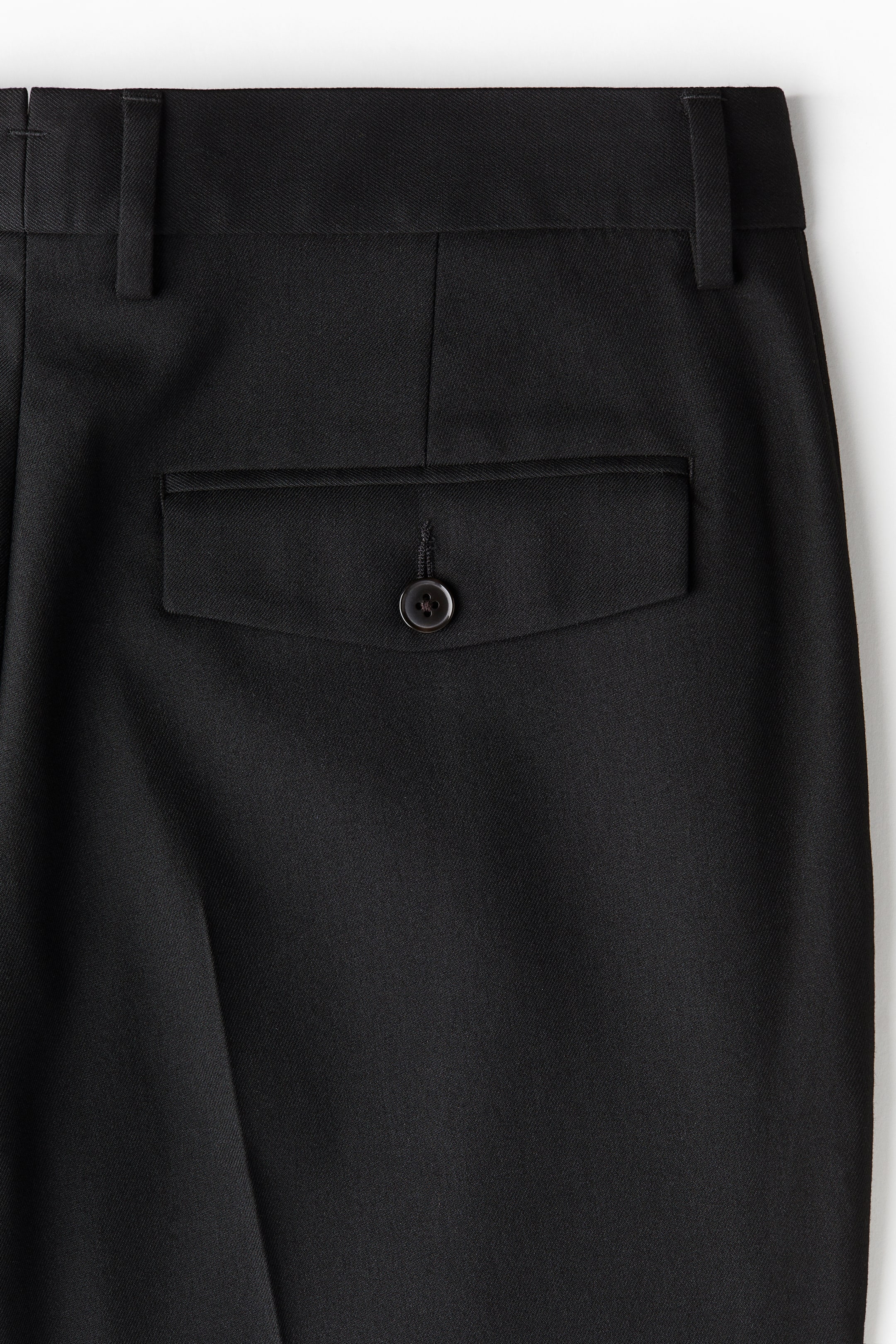 Regular Fit Tailored trousers - Black - Men | H&M GB 7