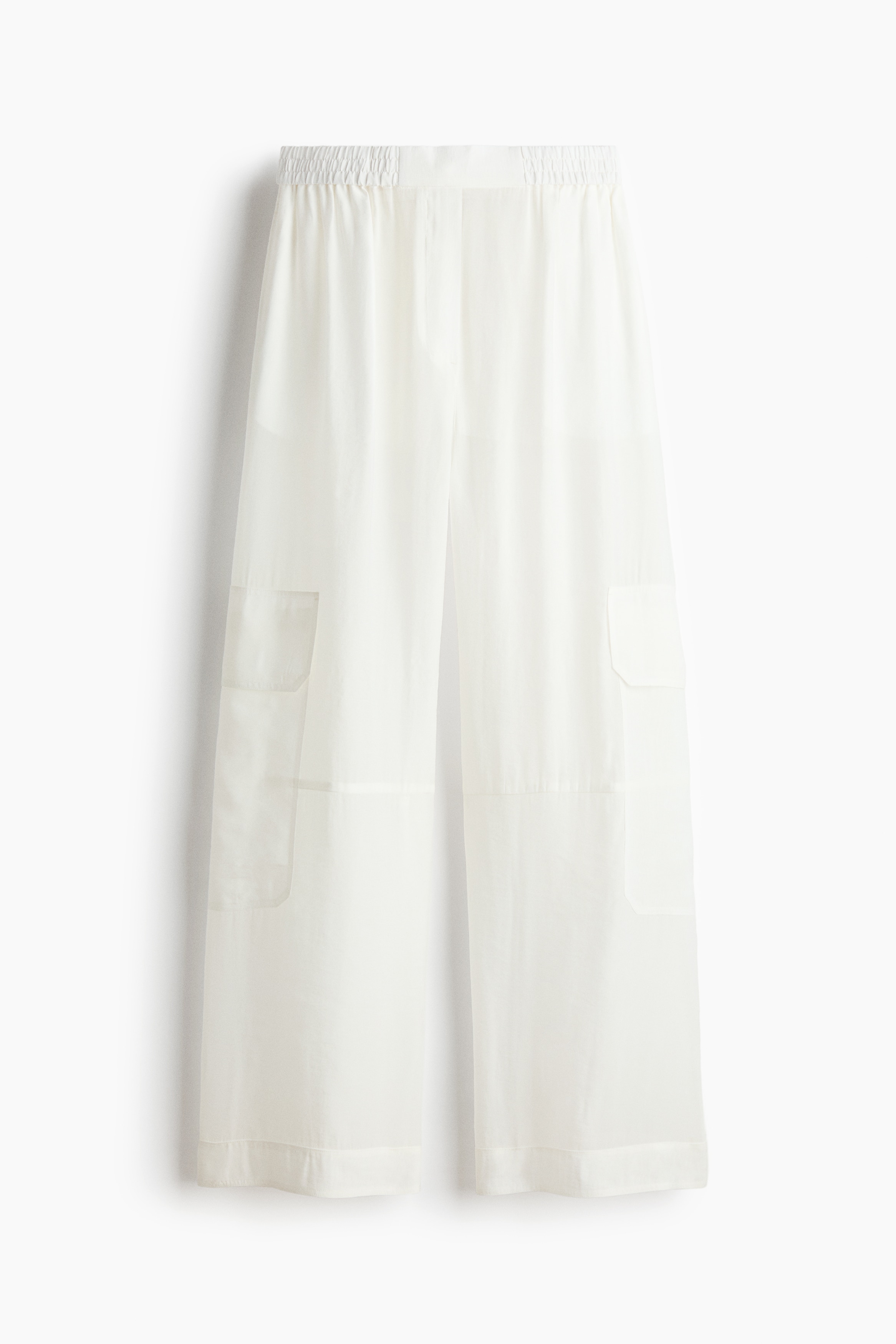 Pantaloni cargo pull-on - Bianco