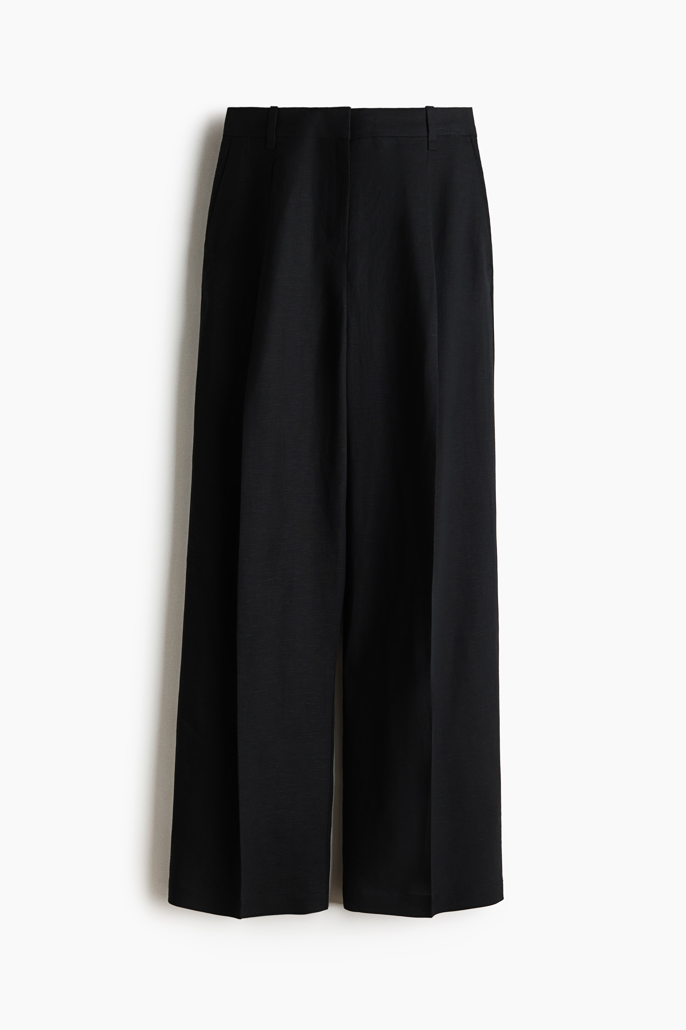 Tailored linen-blend trousersModel