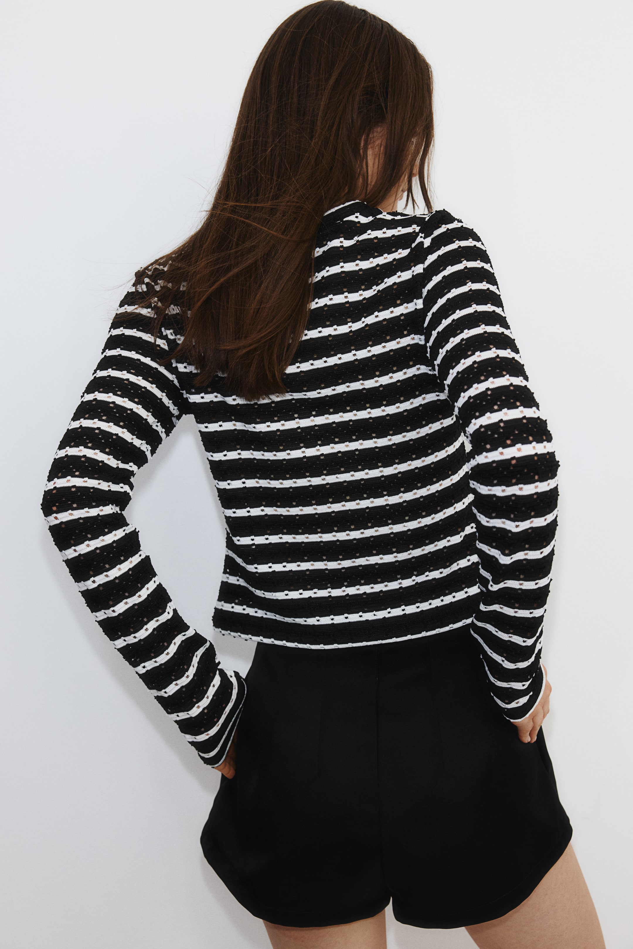 Pointelle Jersey Cardigan