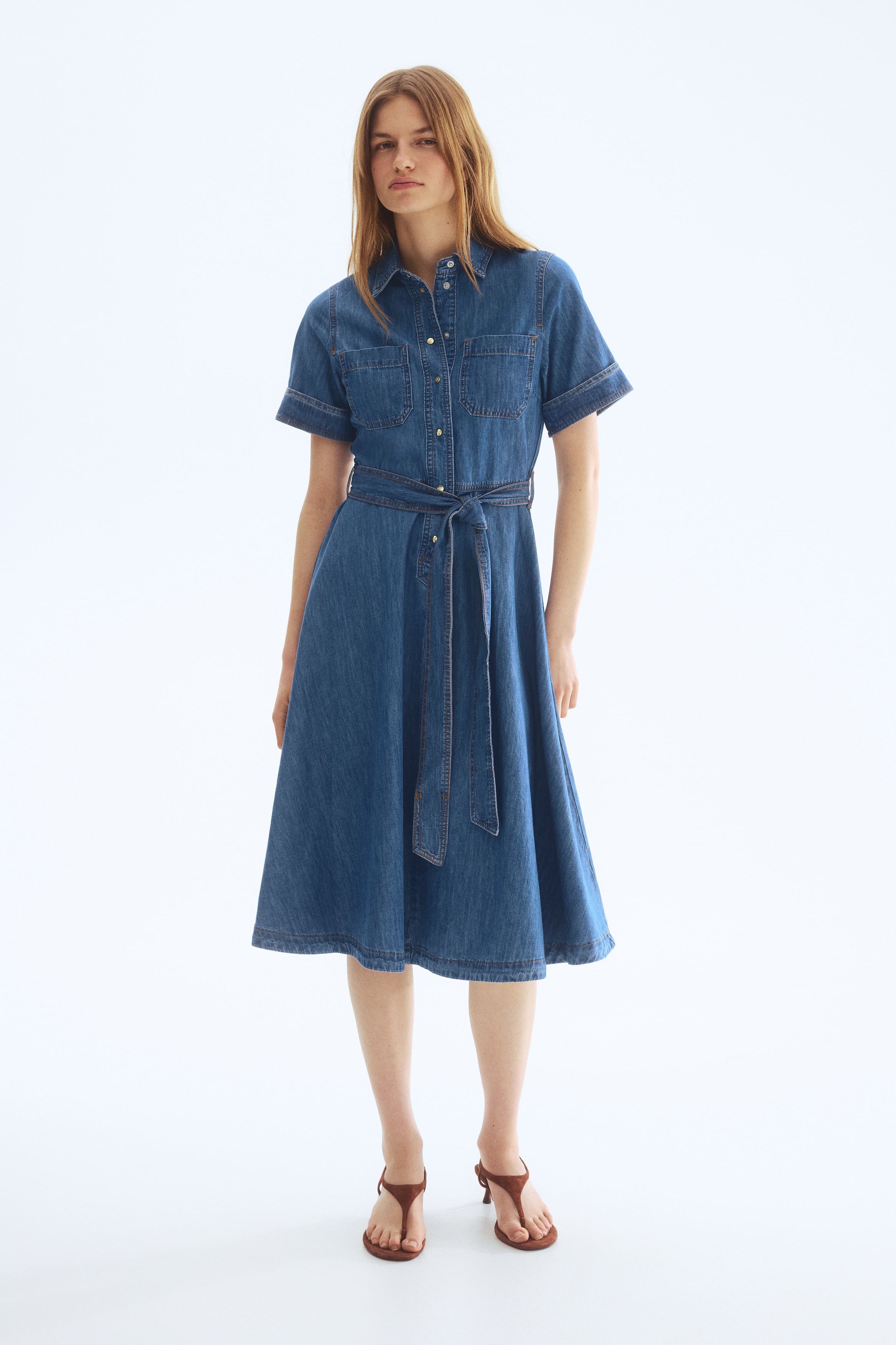 sachin and babi light blue dress I Tried On the Best Pieces From H&M's Simone Rocha Collab main image 0