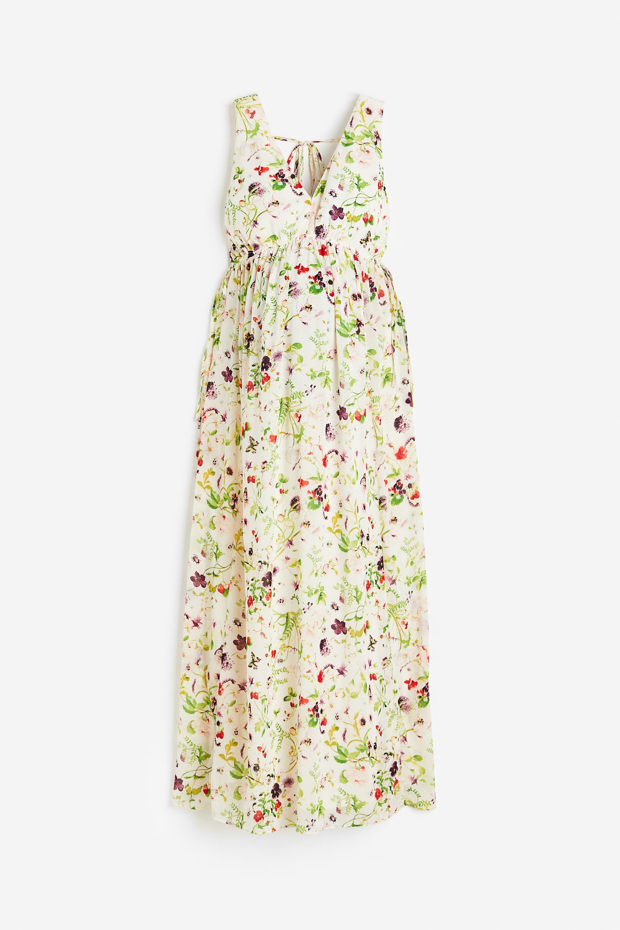 MAMA Maxi Dress - Cream/floral - Ladies | H&M US