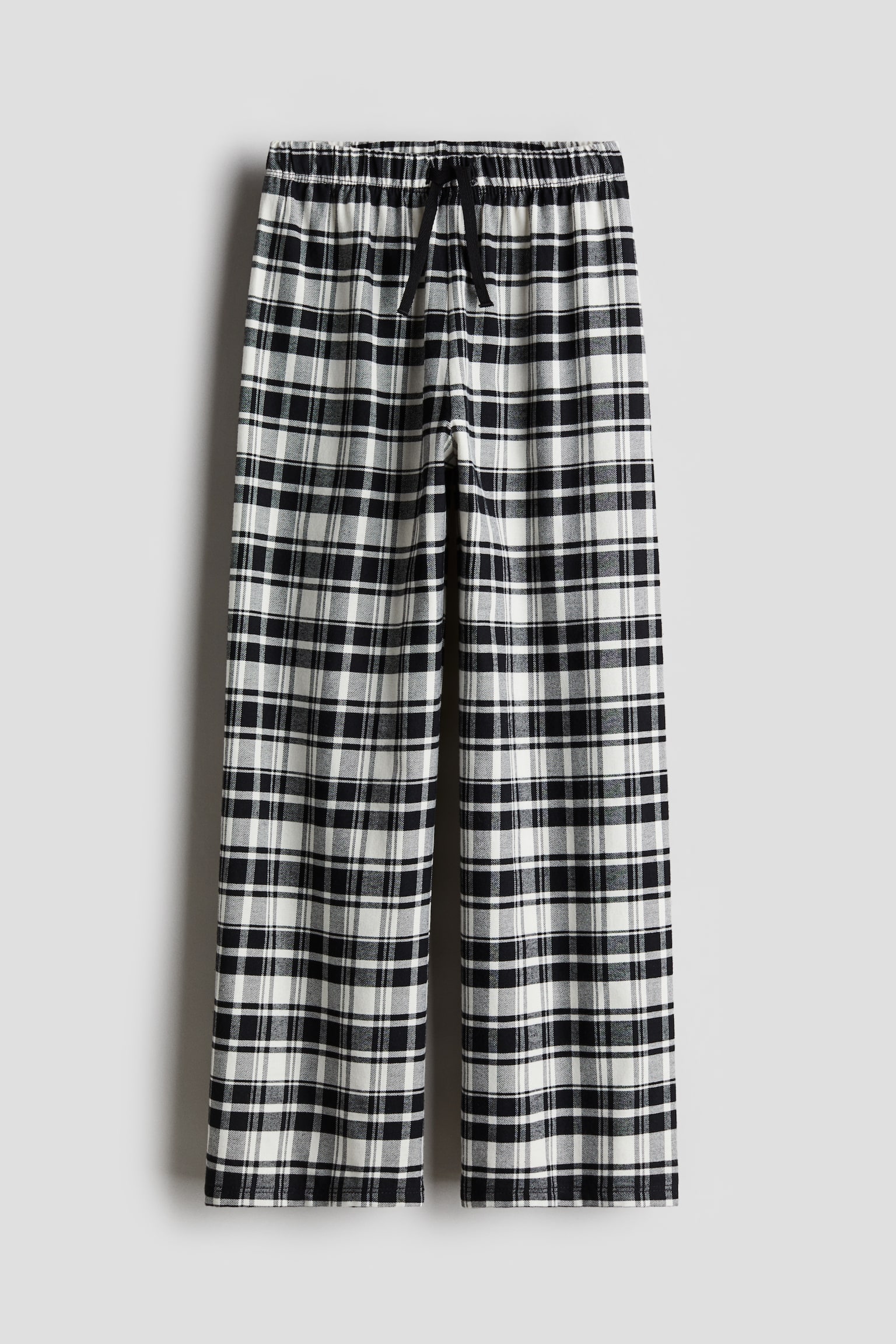 Flannel pyjama bottoms - Black/White checked/Red/Black checked/Light blue/Striped - 1