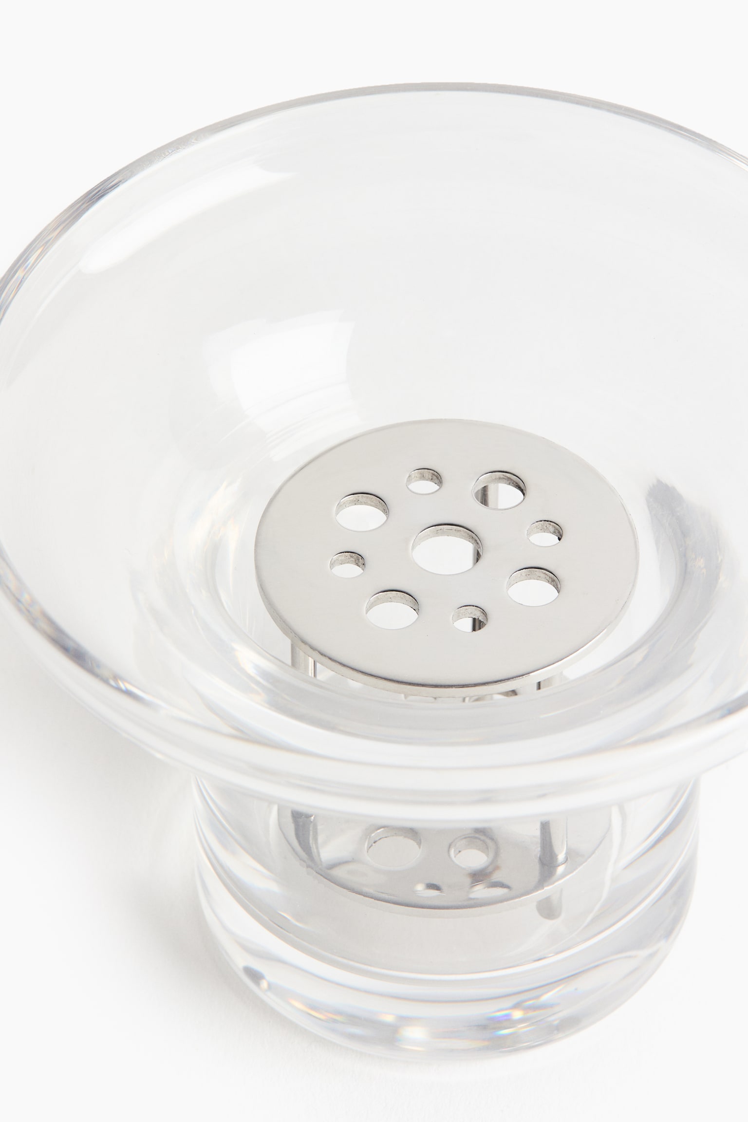 Pieni lasinen ikebana-maljakko - Läpikuultava/Hopeanvärinen