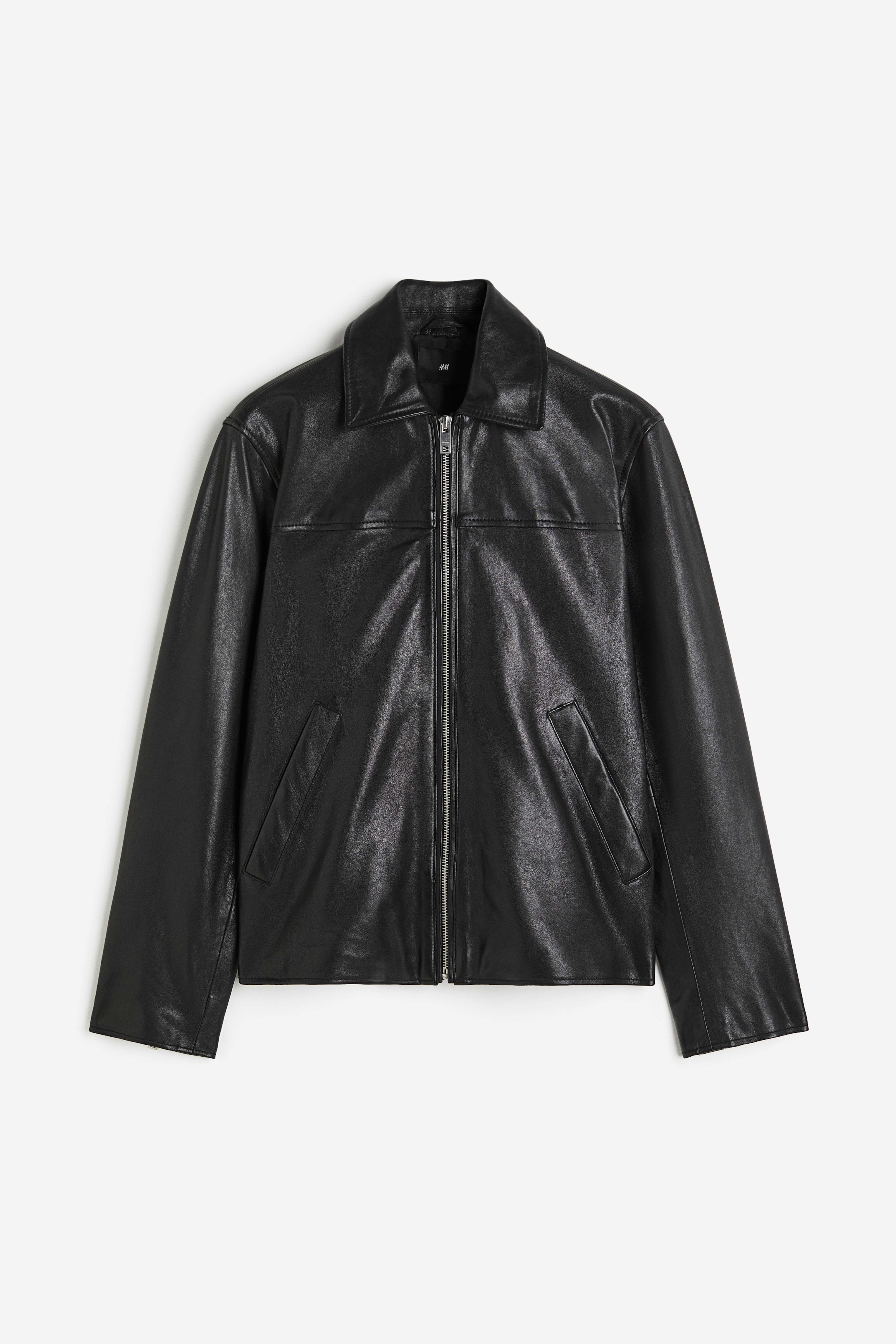 Black leather jacket outlet M