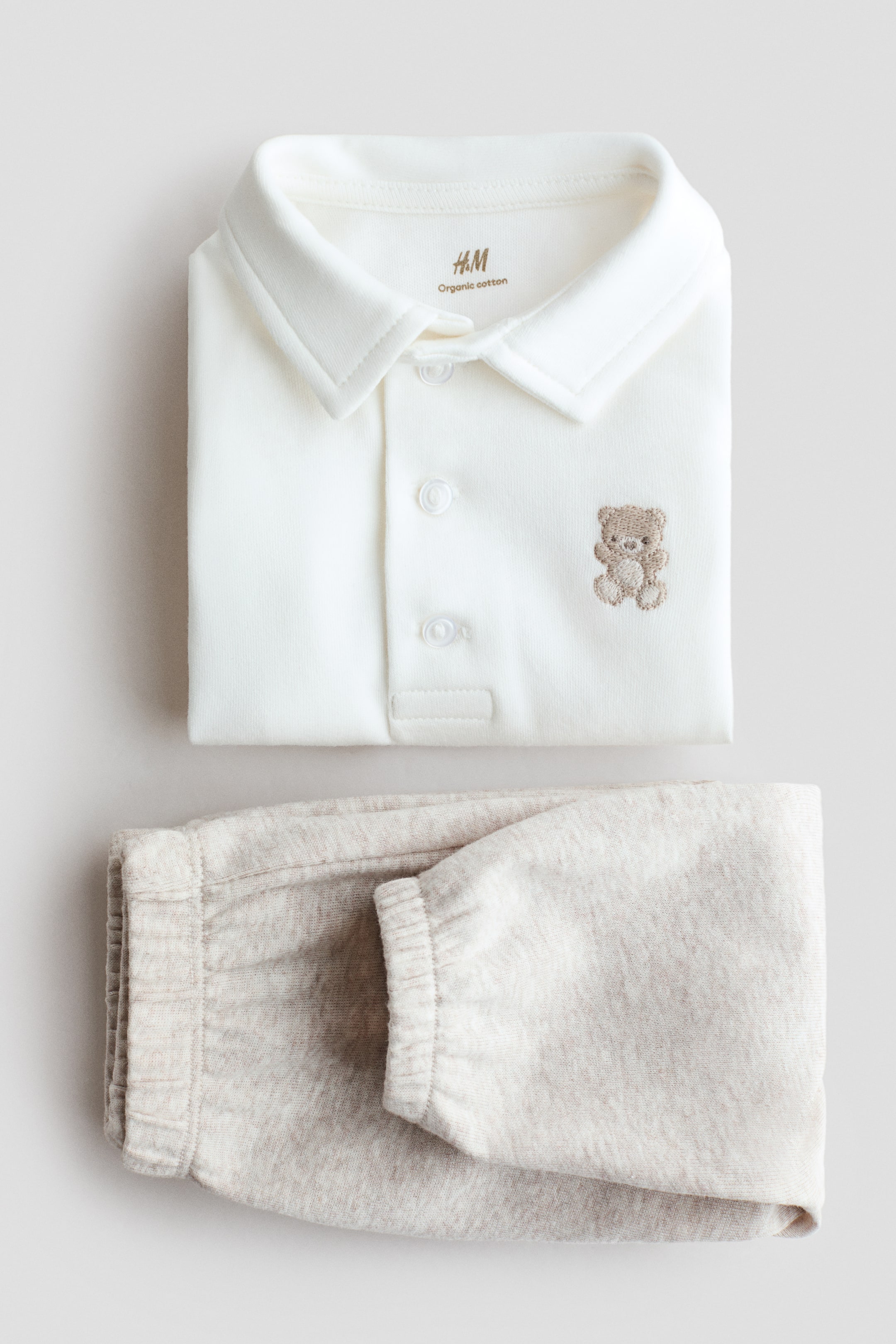 Ensemble 2 pièces maillot polo et pantalon