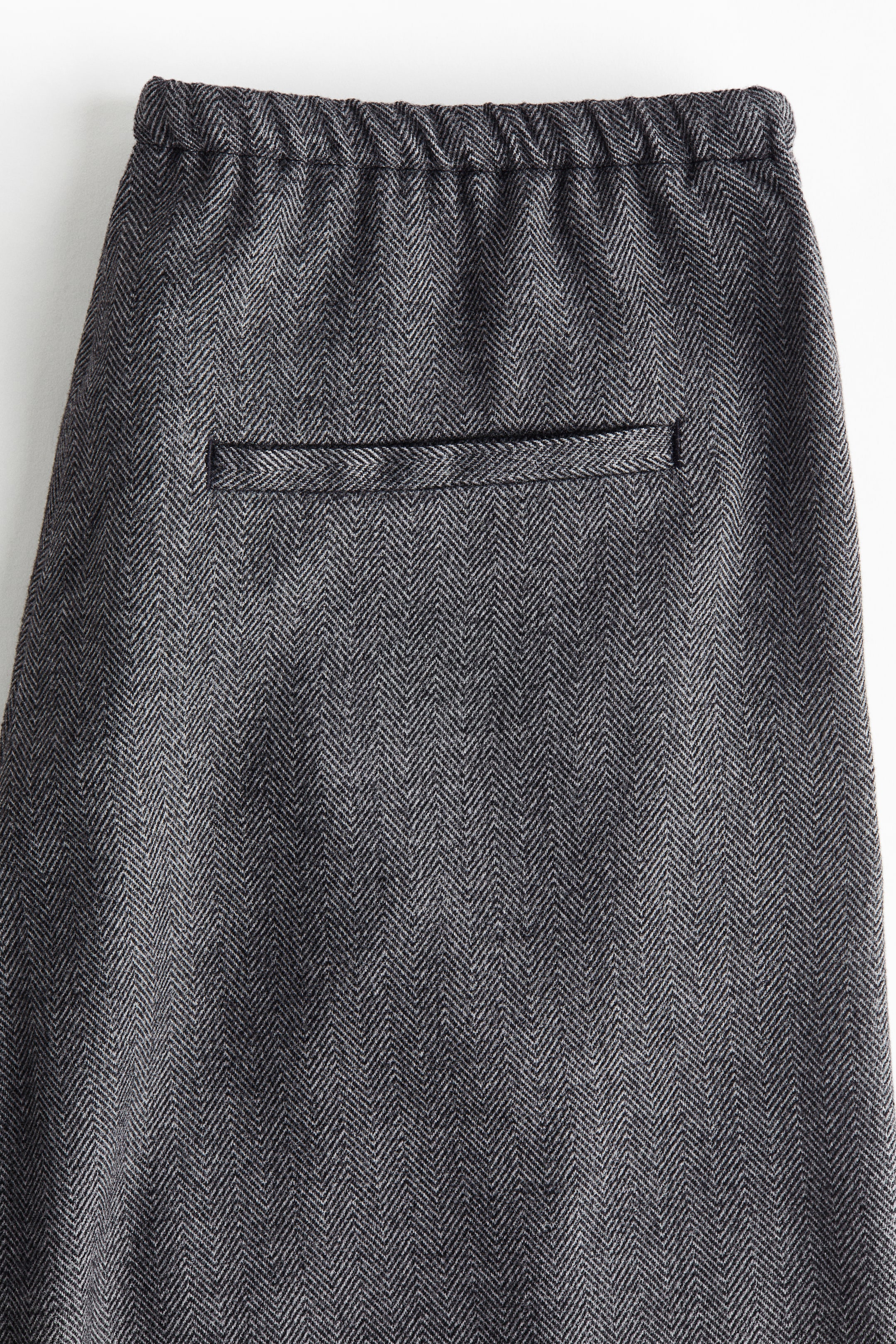 View larger image: Pants with Drawstring - Dark gray/herringbone pattern - Ladies | H&M US 2