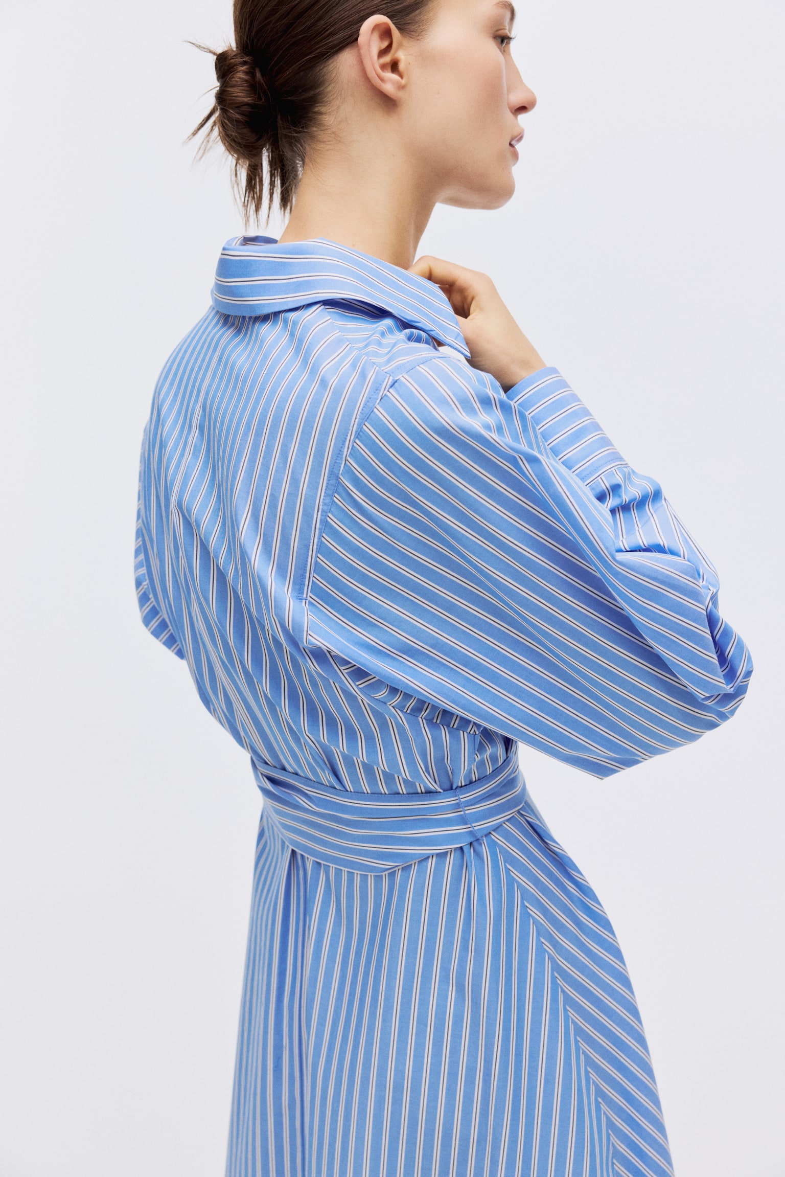 Shirt dress - Blue/Striped/Navy blue - 3