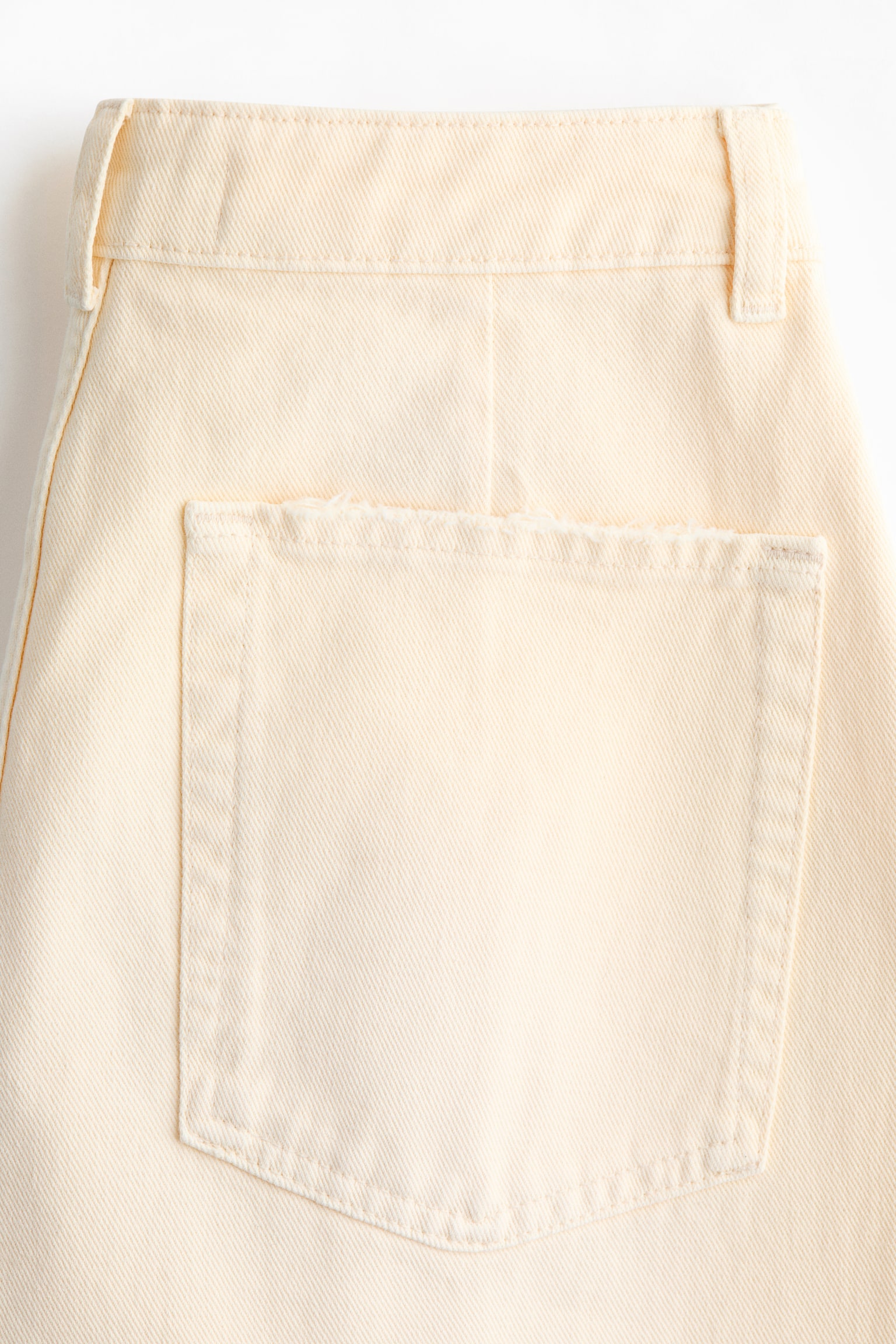 Barrel Leg Regular Waist Jeans - Pale yellow - 6
