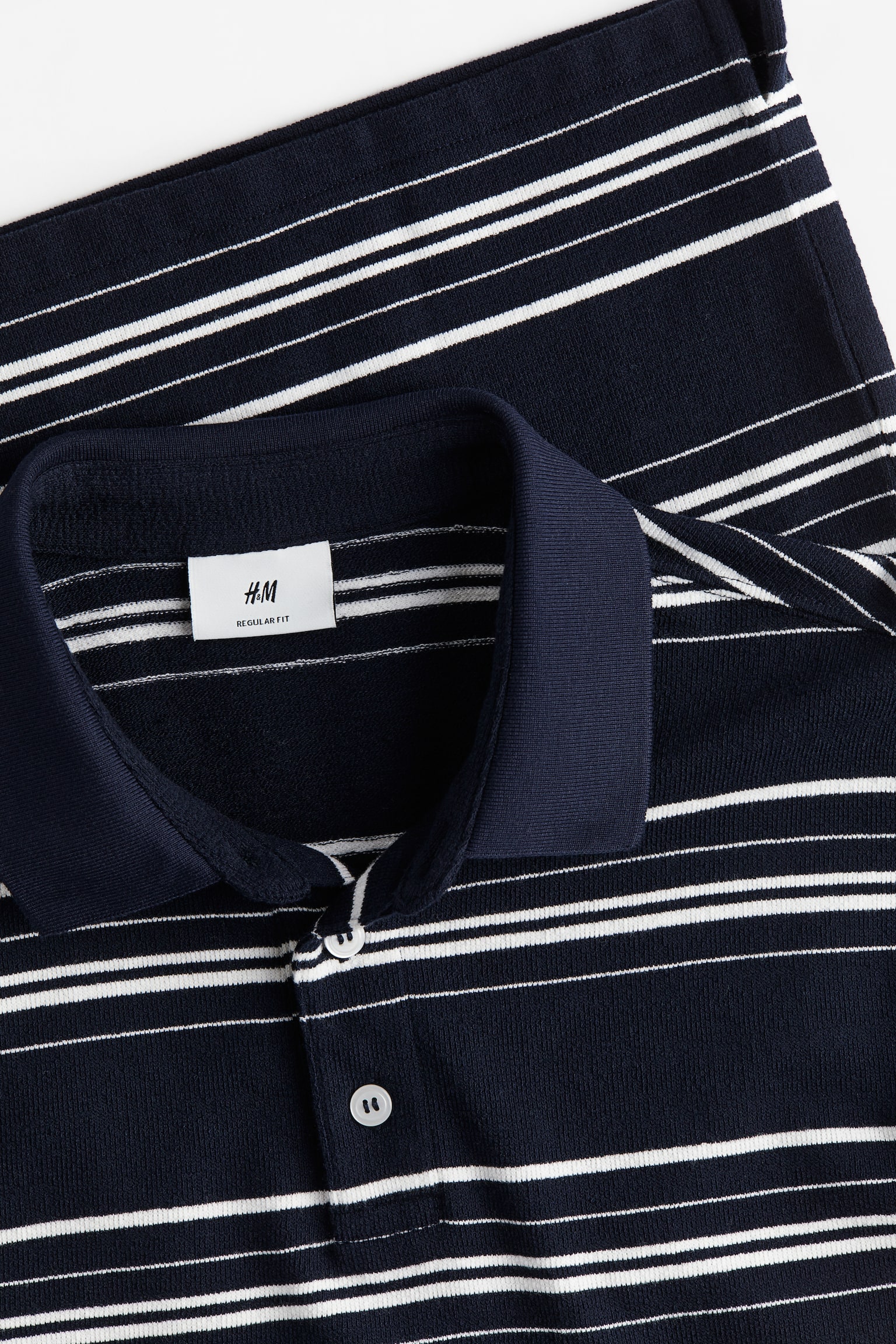 Regular Fit Polo Shirt - Navy blue/Stripe - 4