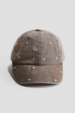 Keps i twill med knytband