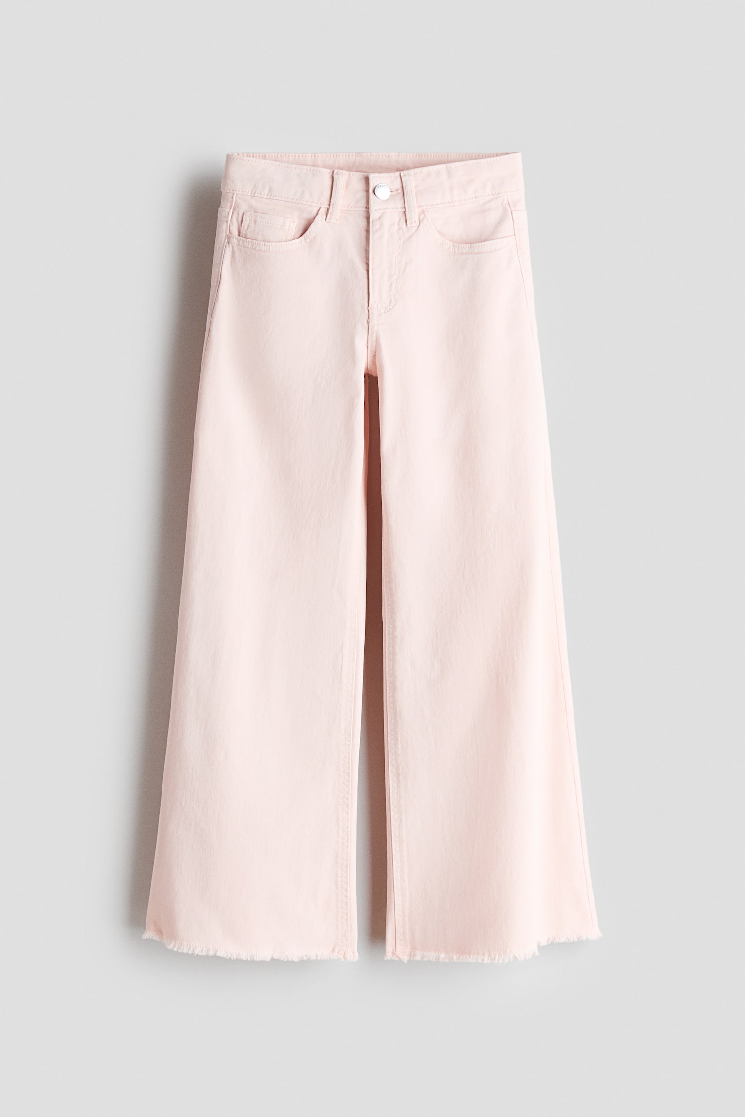 Pantalon à jambes larges en twill - Rose clair/Vert sauge clair/Turquoise clair/rayures tennis - 1