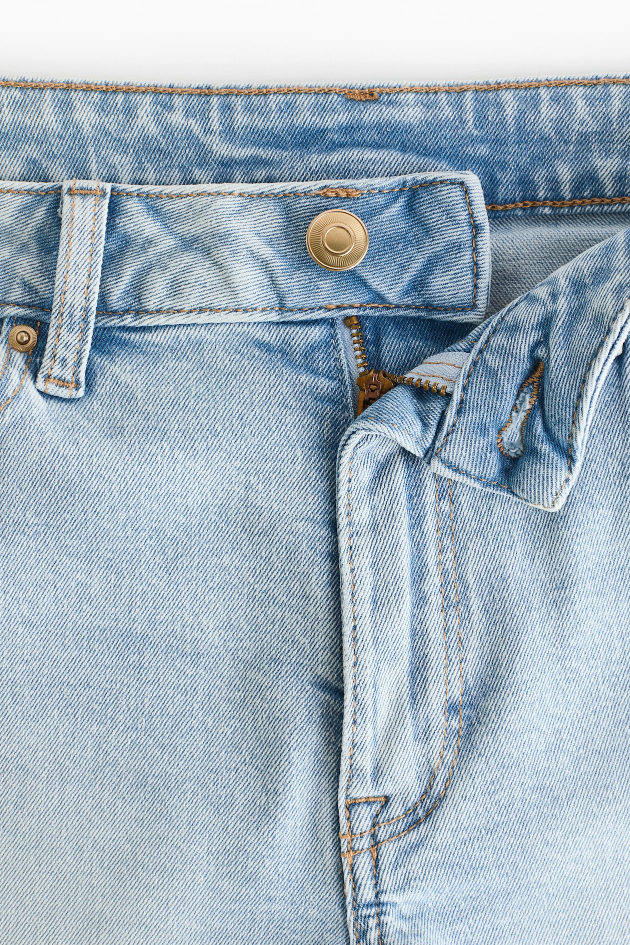 Frayed Denim Shorts - image 3