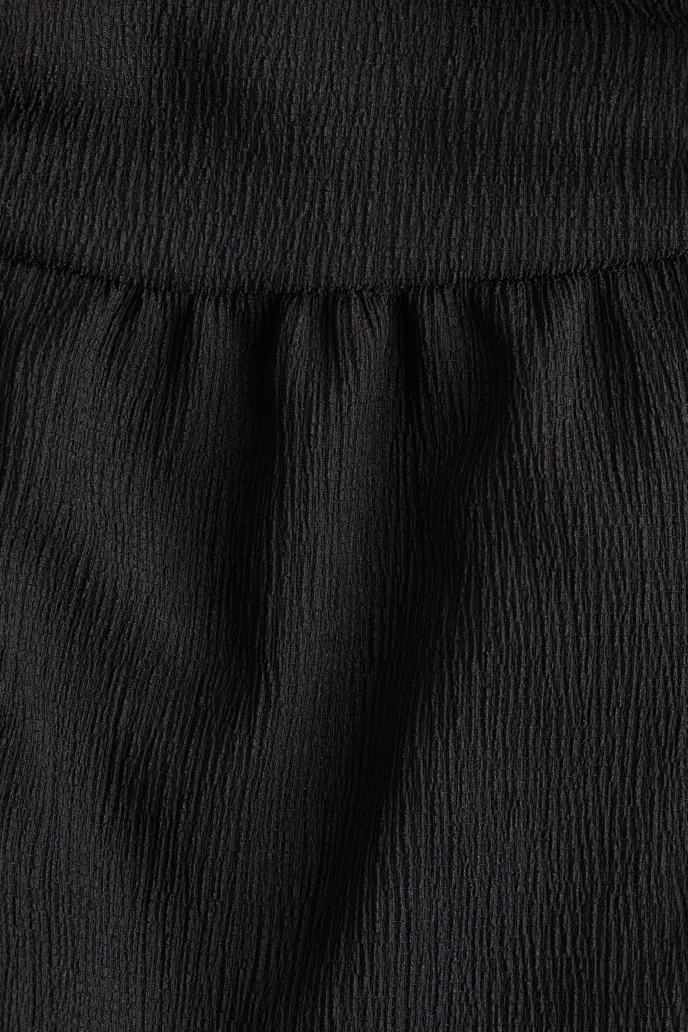 Crinkled balloon-leg trousers