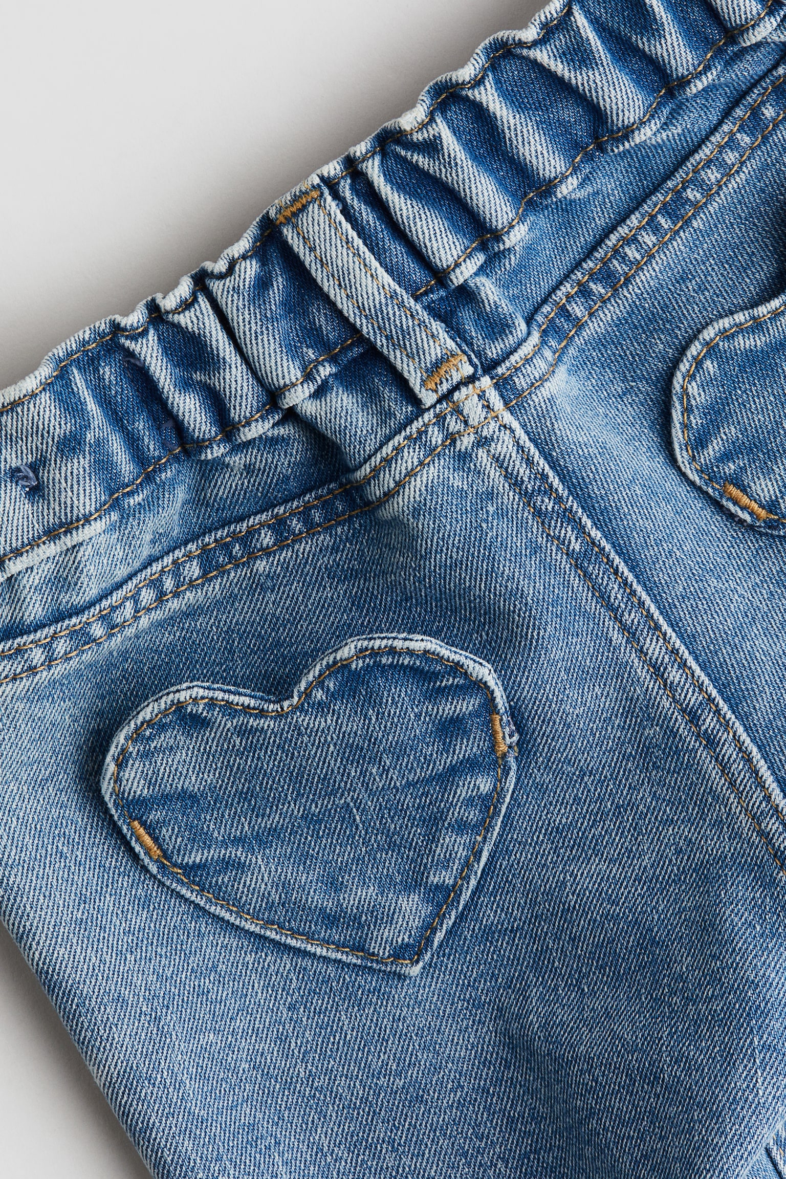 Heart-pocket jeans - Denim blue/Light grey/Light denim blue - 2