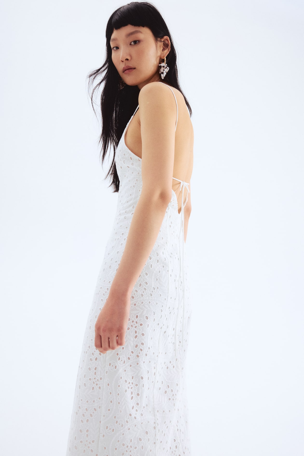 sachin and babi light blue dress MARCHESA NOTTE Strapless floral-appliquéd corded lace midi dress main image 0