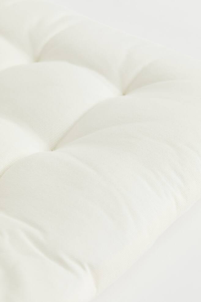 Twill seat cushion - White/Light beige - 2