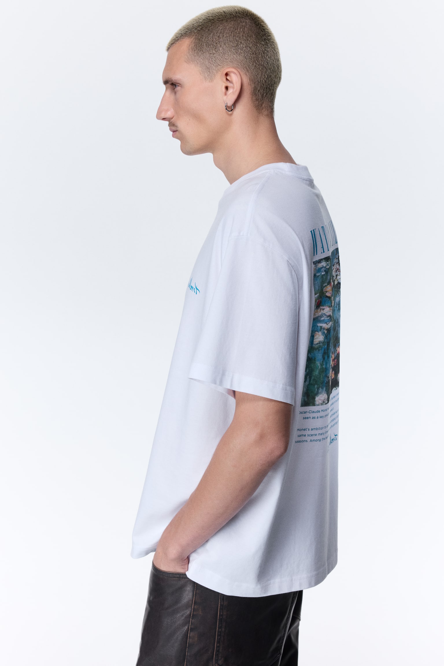 Tričko Loose Fit - Bílá/Claude Monet/Černá/Oasis/Černá/Nirvana/Bílá/Honda/Bílá/NASCAR/Bílá/Snoopy/Bílá/Johnny Cash/Bílá/Pulp Fiction/Bílá/Claude Monet/Černá/Post Malone/Černá/Pink Floyd - 7