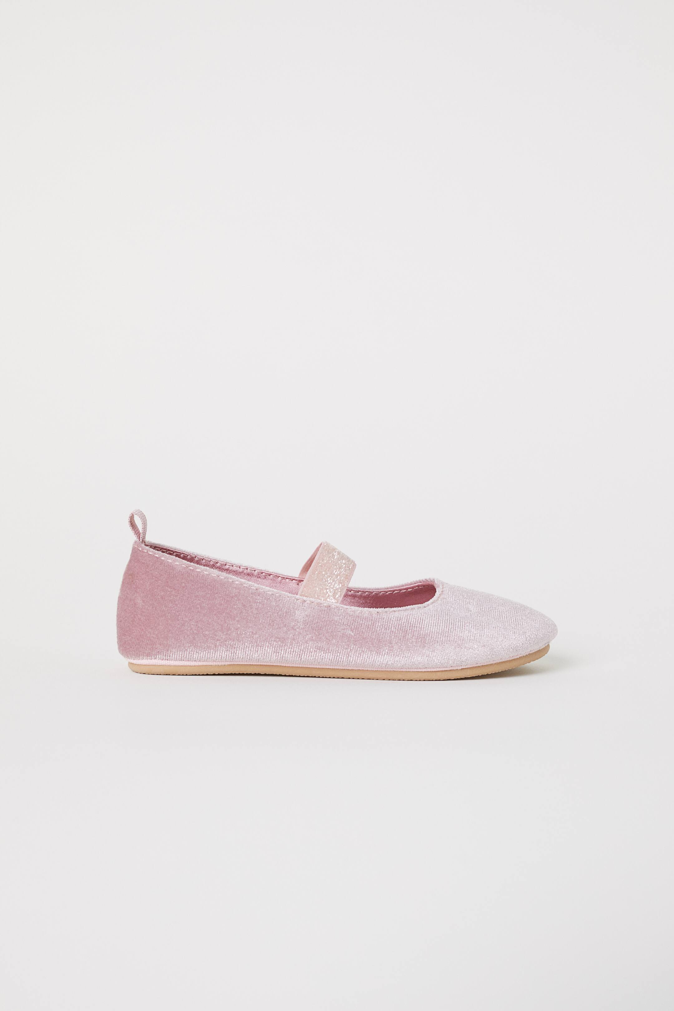 View larger image: Velvet ballet pumps - Light pink - Kids | H&M 1