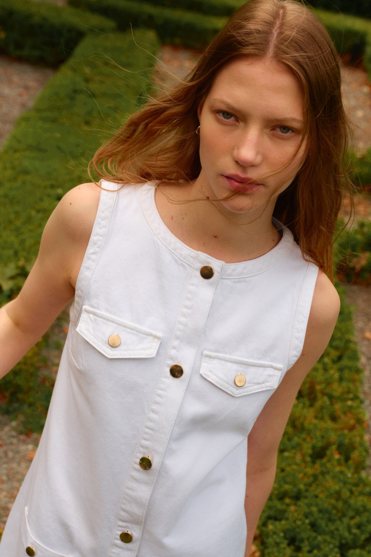 Sleeveless Denim Dress - image 4
