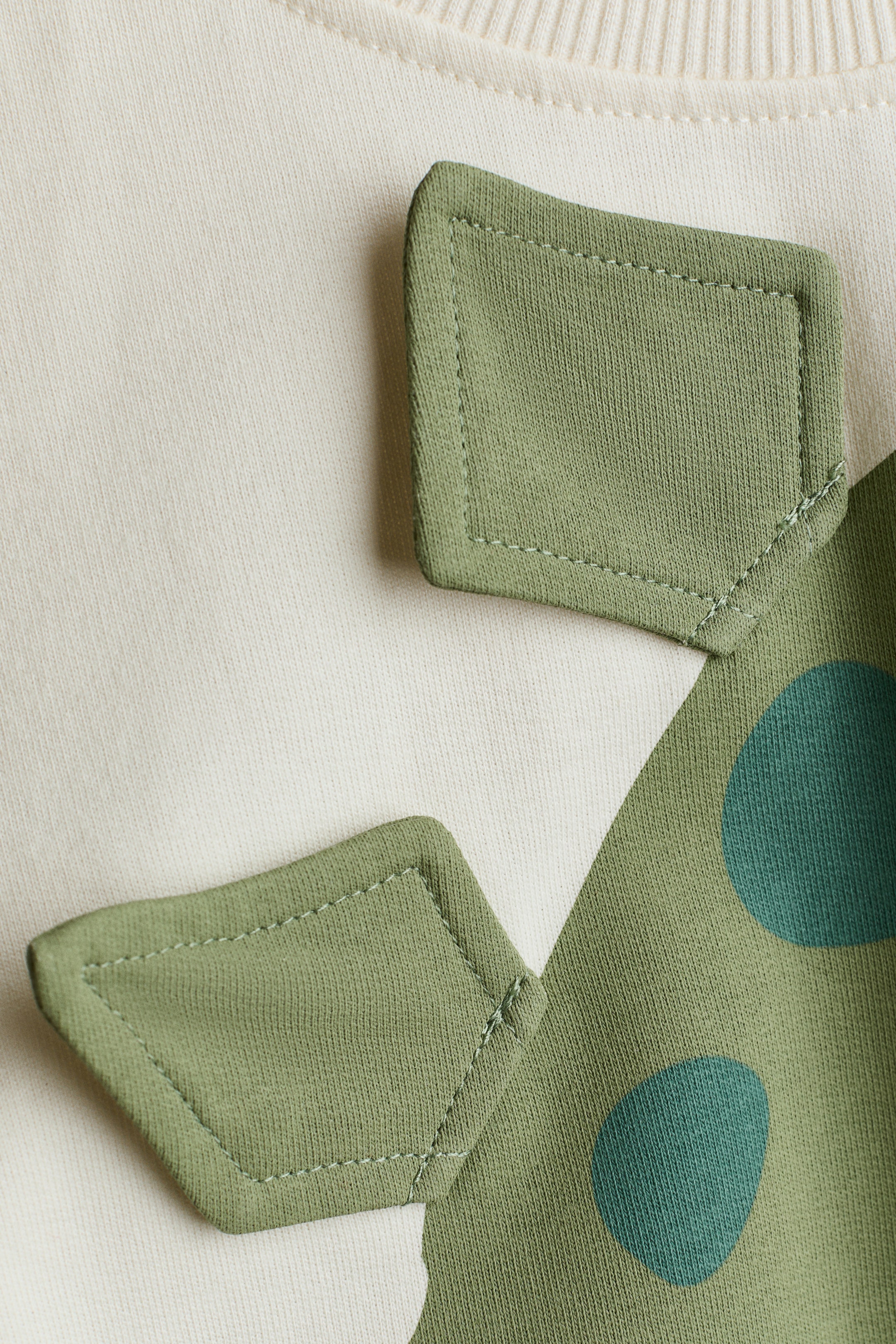 이미지 확대 보기: 프린트 스웨트셔츠 - 화이트/그린 - Kids | H&M KR 7