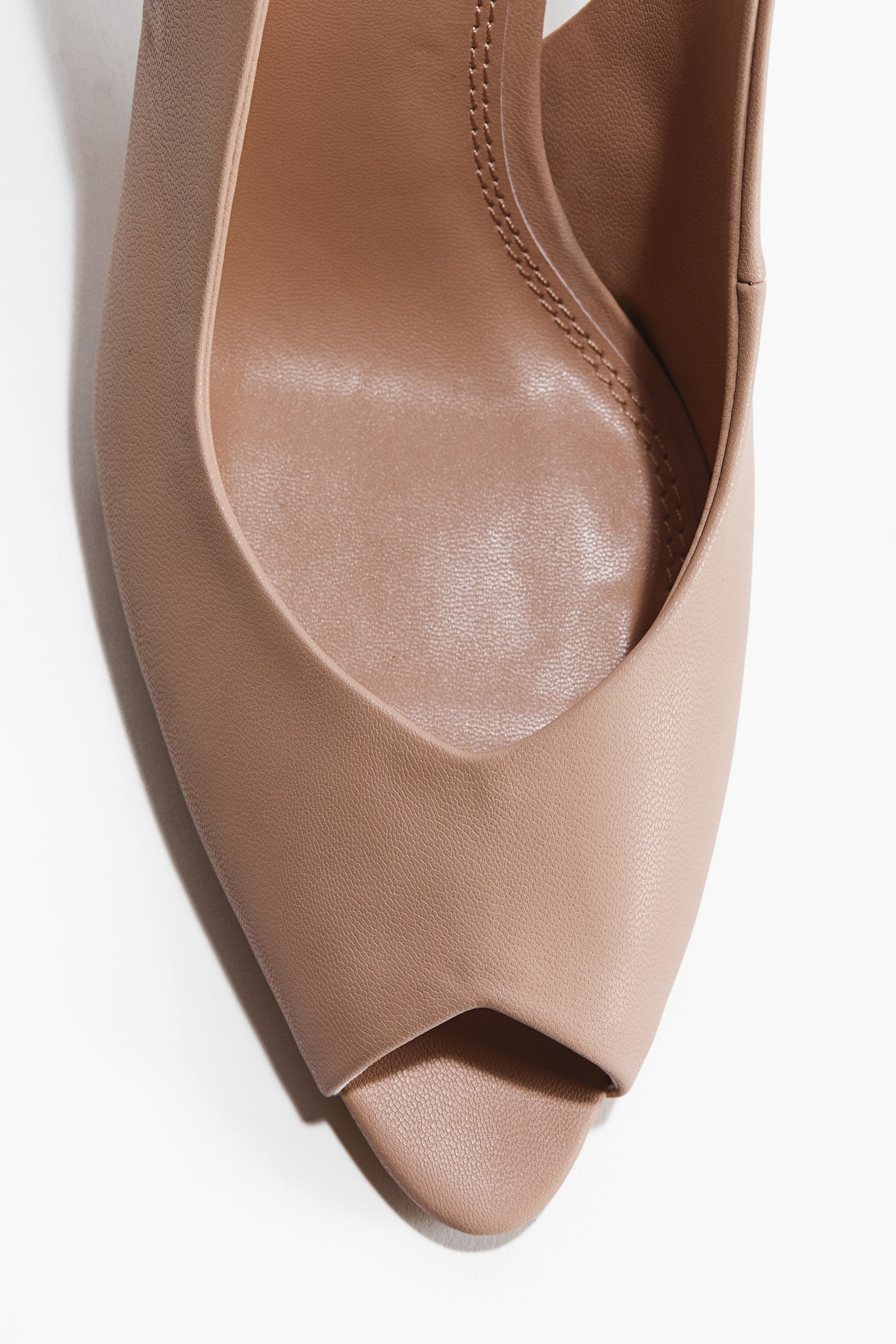 Slingback court shoes - Beige/Brown - 3