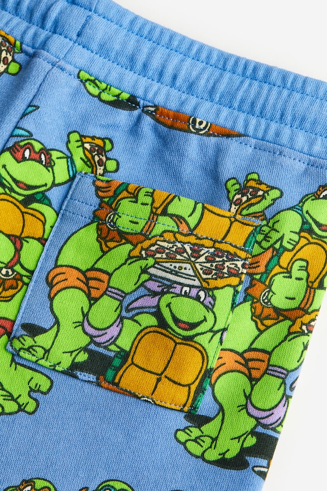 2-delt sweatshirtsæt med tryk - Blå/Ninja Turtles/Creme/Sonic the Hedgehog - 3